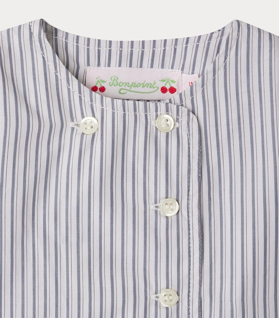 Cotton Top and Trousers Set (1-18 Months) RA BLEU GRIS Image 3