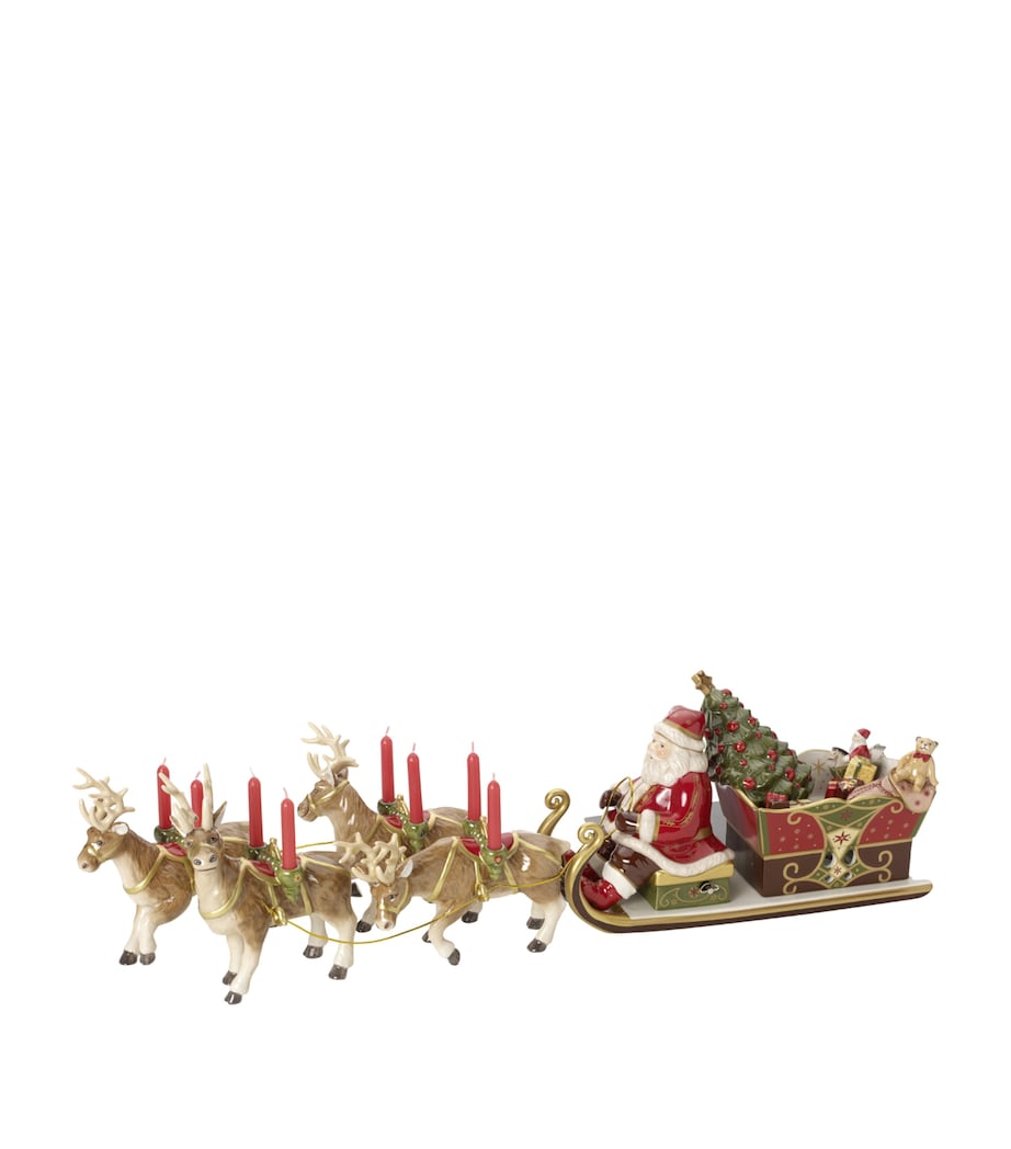 Santa's Sleigh Ride Table Centrepiece GREEN Image 1