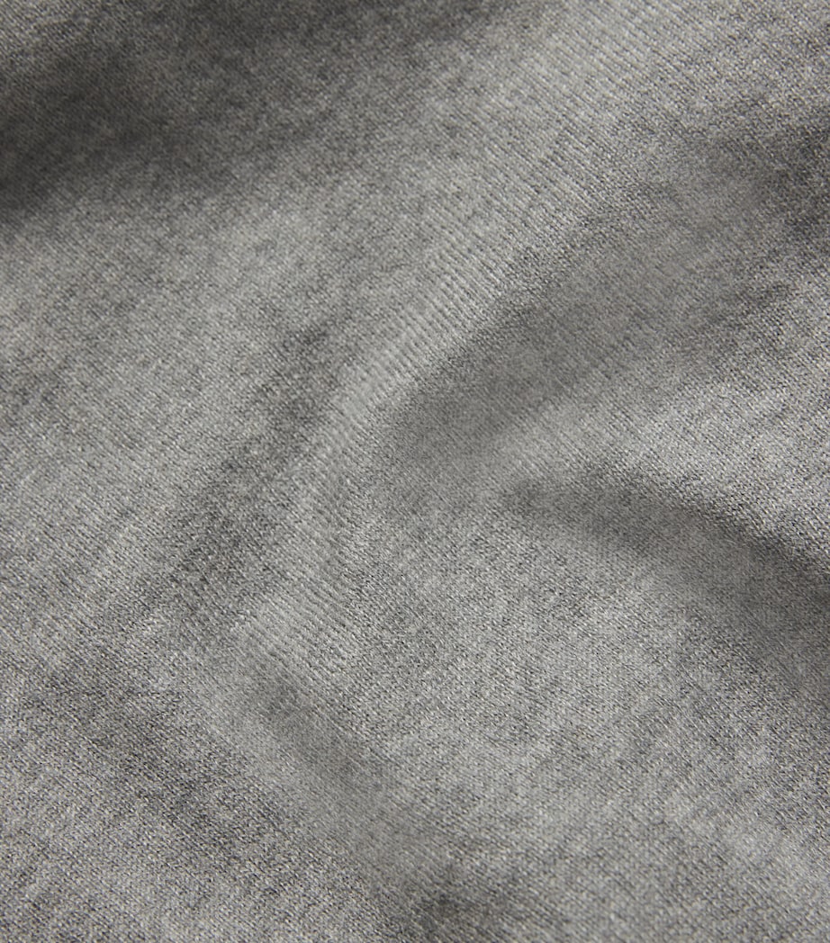 Cashmere Crew-Neck Sweater CLS LT GREY HEATHER Image 5