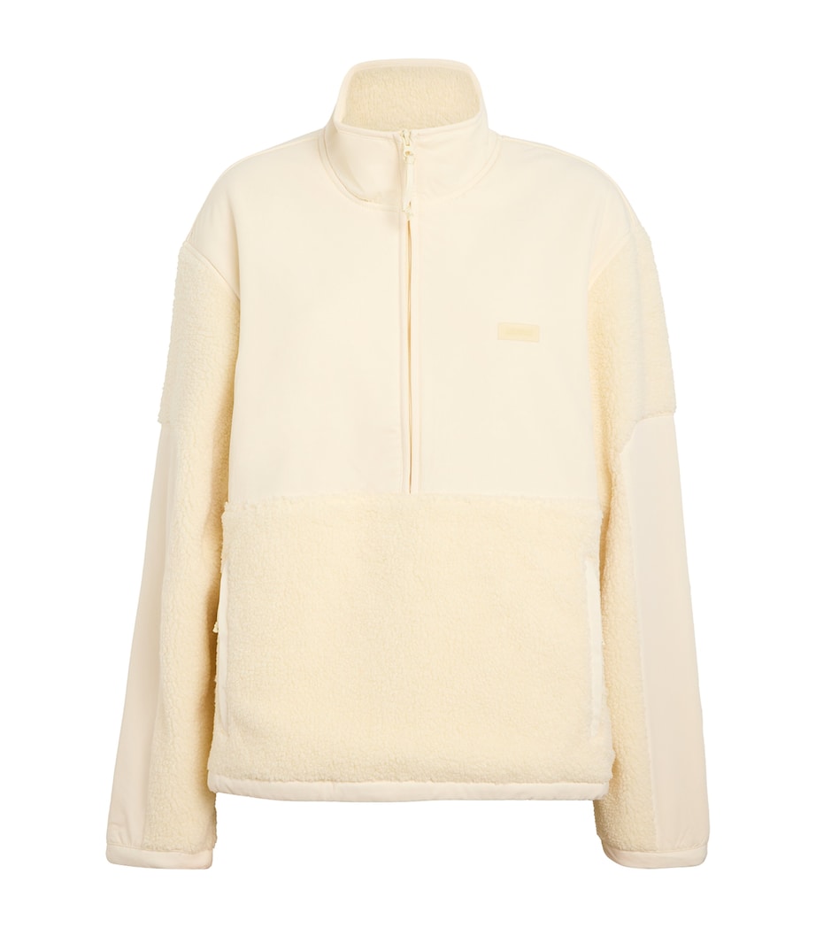 Teddy Oversized Quarter-Zip Sweater ECRU Image 1