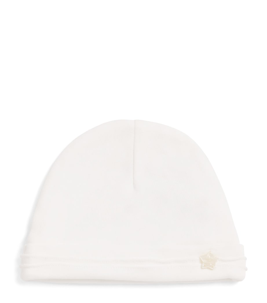 Knitted Star Beanie 13NACRE Image 1
