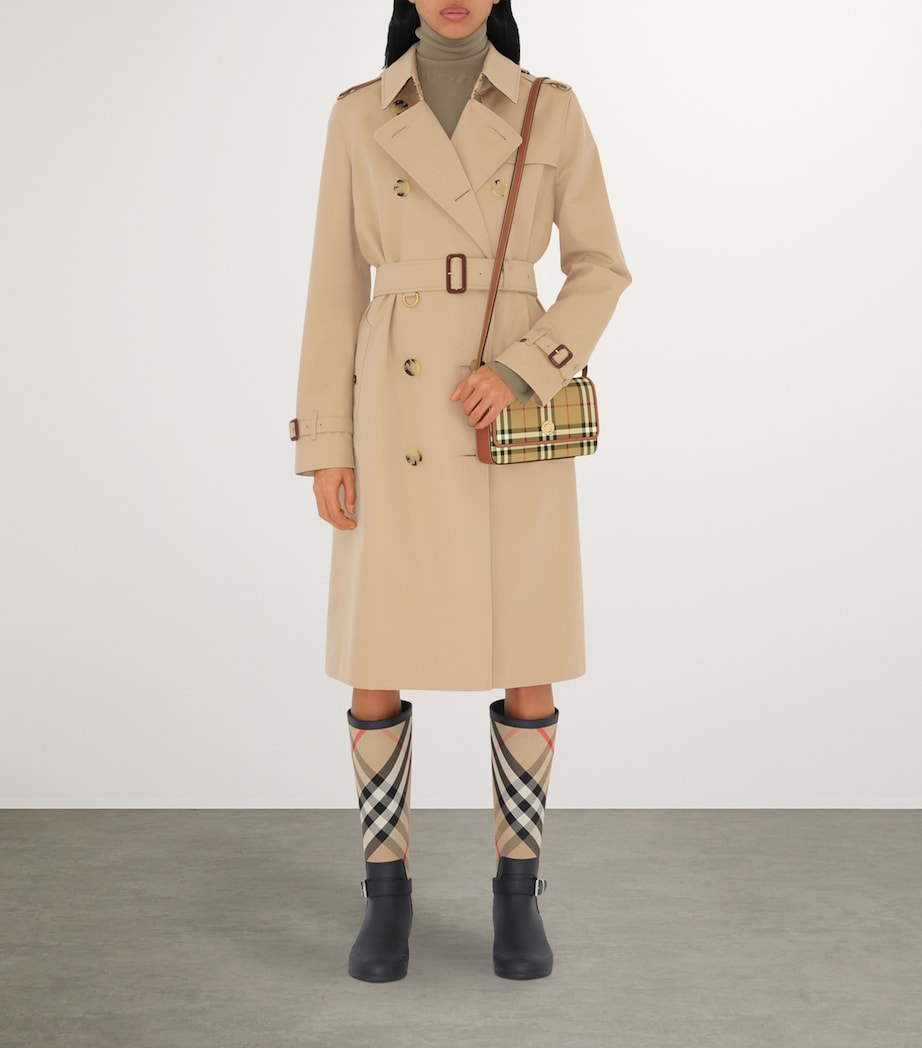 Burberry Check Hampshire Cross-Body Bag Archive Beige Image 6