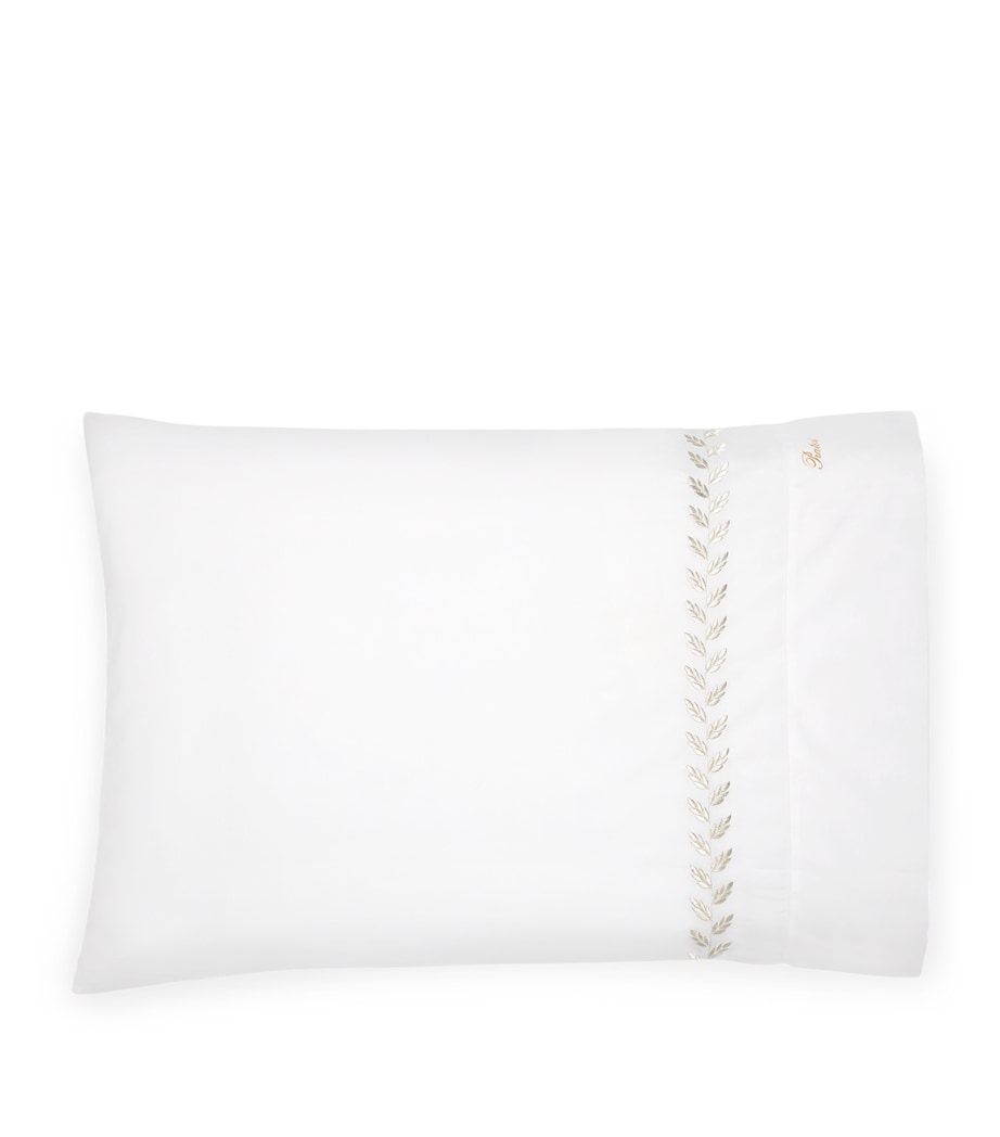Federico Pillowcase (50cm x 90cm) WHT/ANTIQUE SVR Image 1