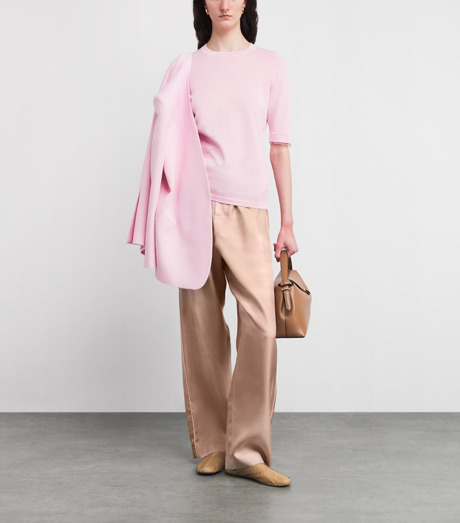 Cotton Knitted T-Shirt 2202 ROSA PETALO Image 2