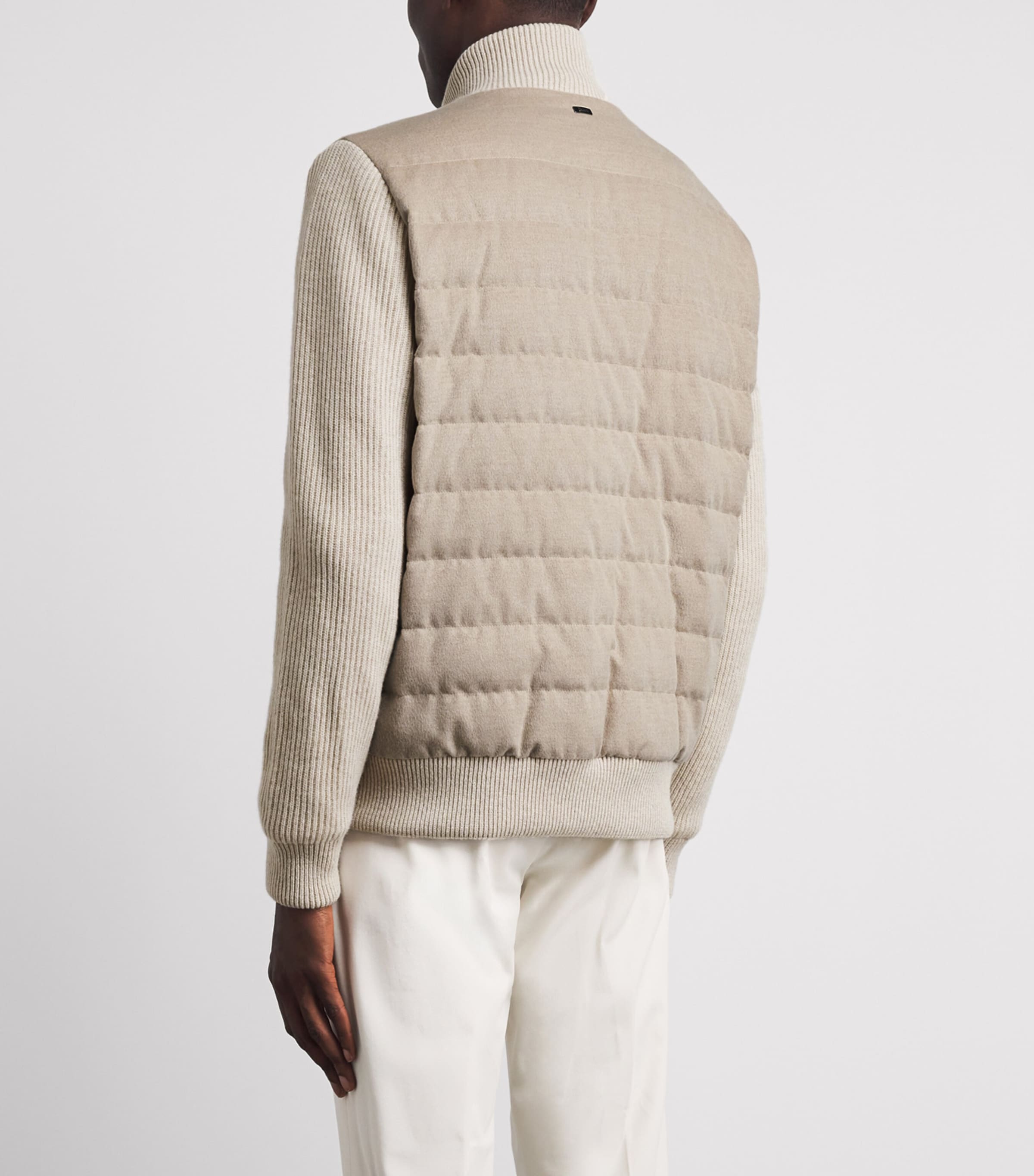 Herno Mens Quilted Hybrid Jacket Chantilly Image 5