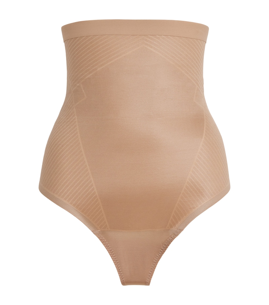 SPANX Womens SPANXshape Invisible Mid-Thigh Short Café Au Lait Image 1