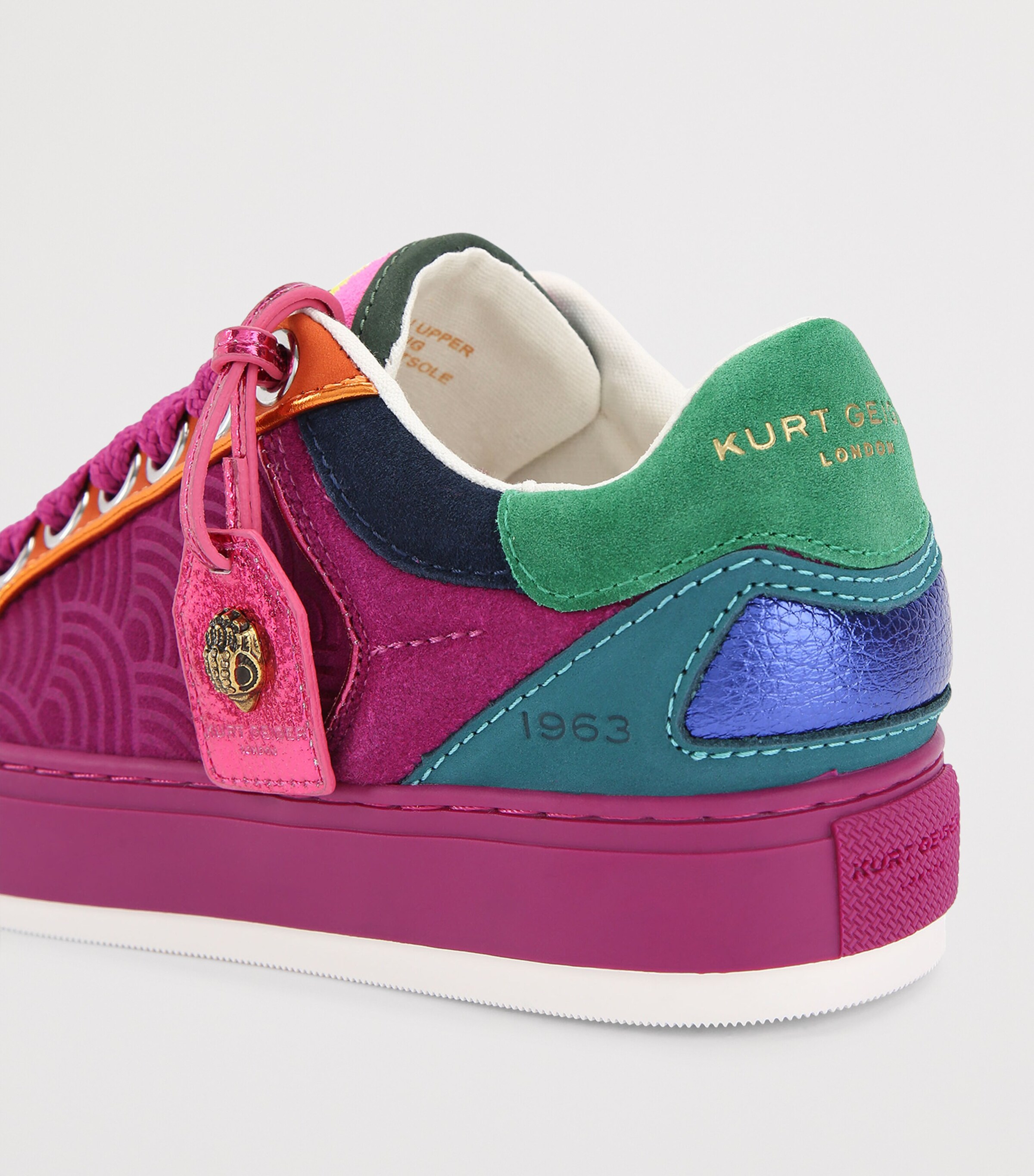 Kurt Geiger London Suede Southbank Tag Sneakers Viola Image 2