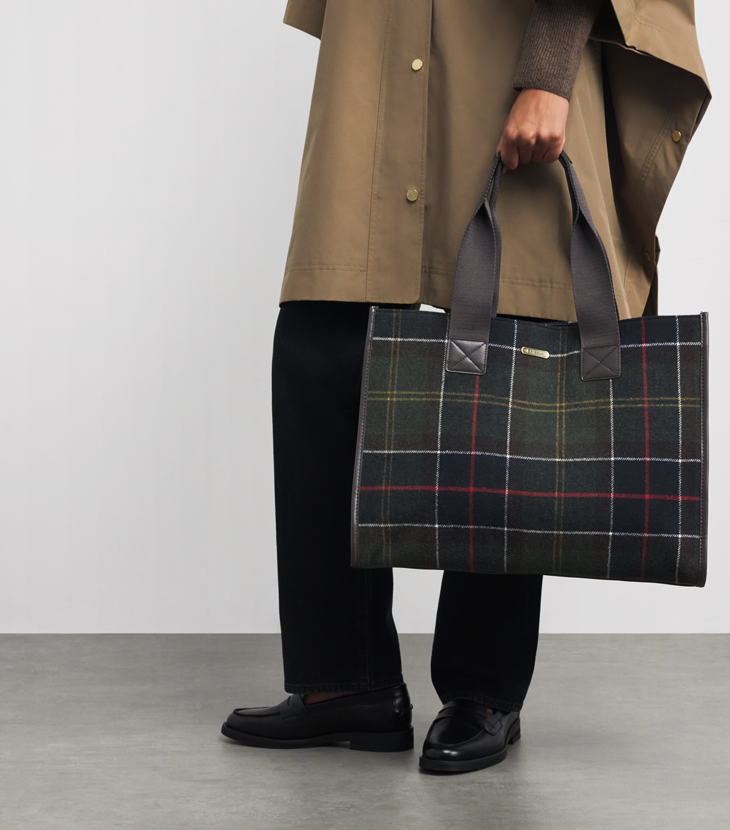 Barbour Tartan Turnberry Tote Bag Classic Tartan Image 2