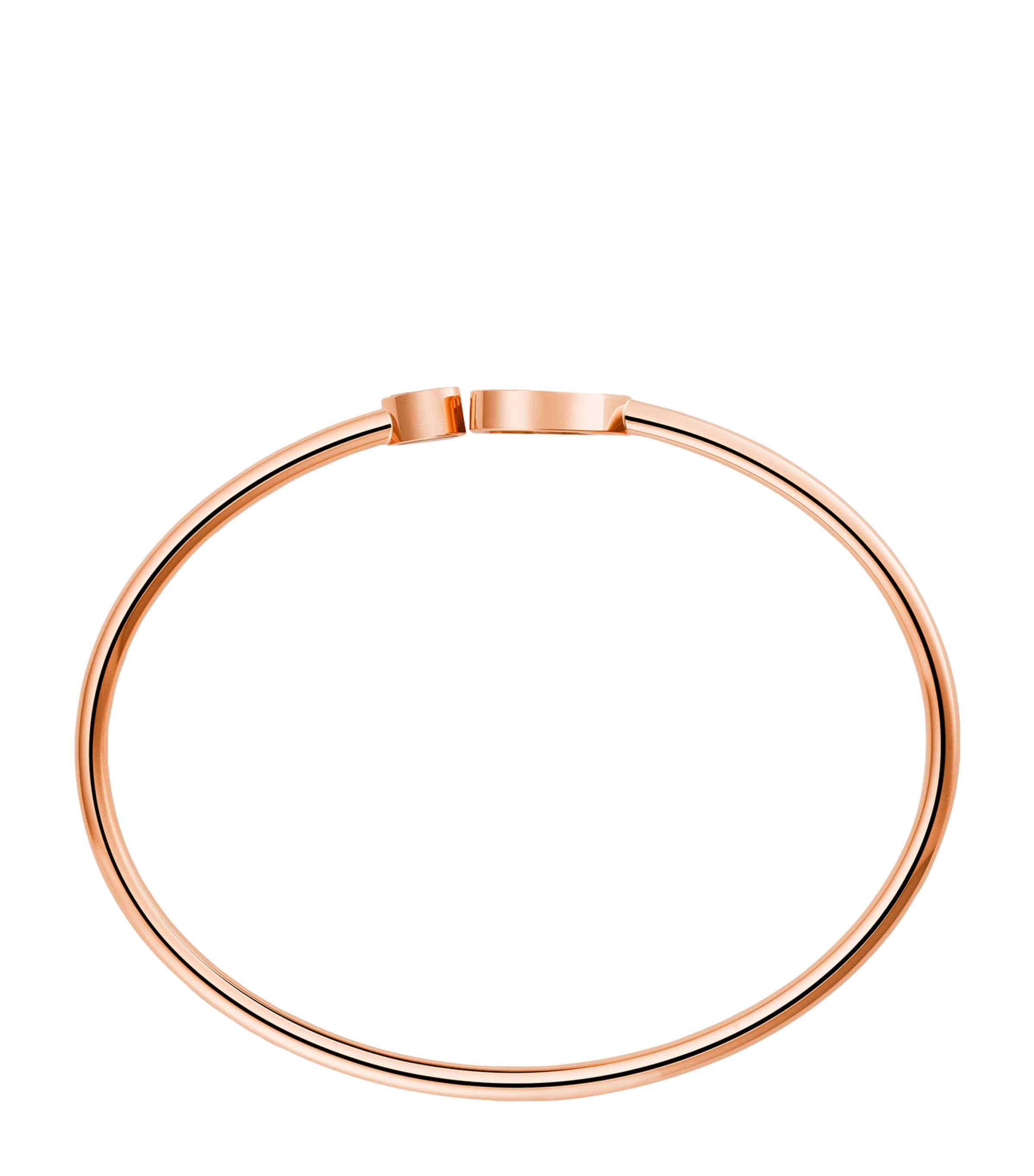 Rose Gold, Diamond and Mother-of-Pearl Happy Hearts Bangle 18K ROSE GOLD Image 3