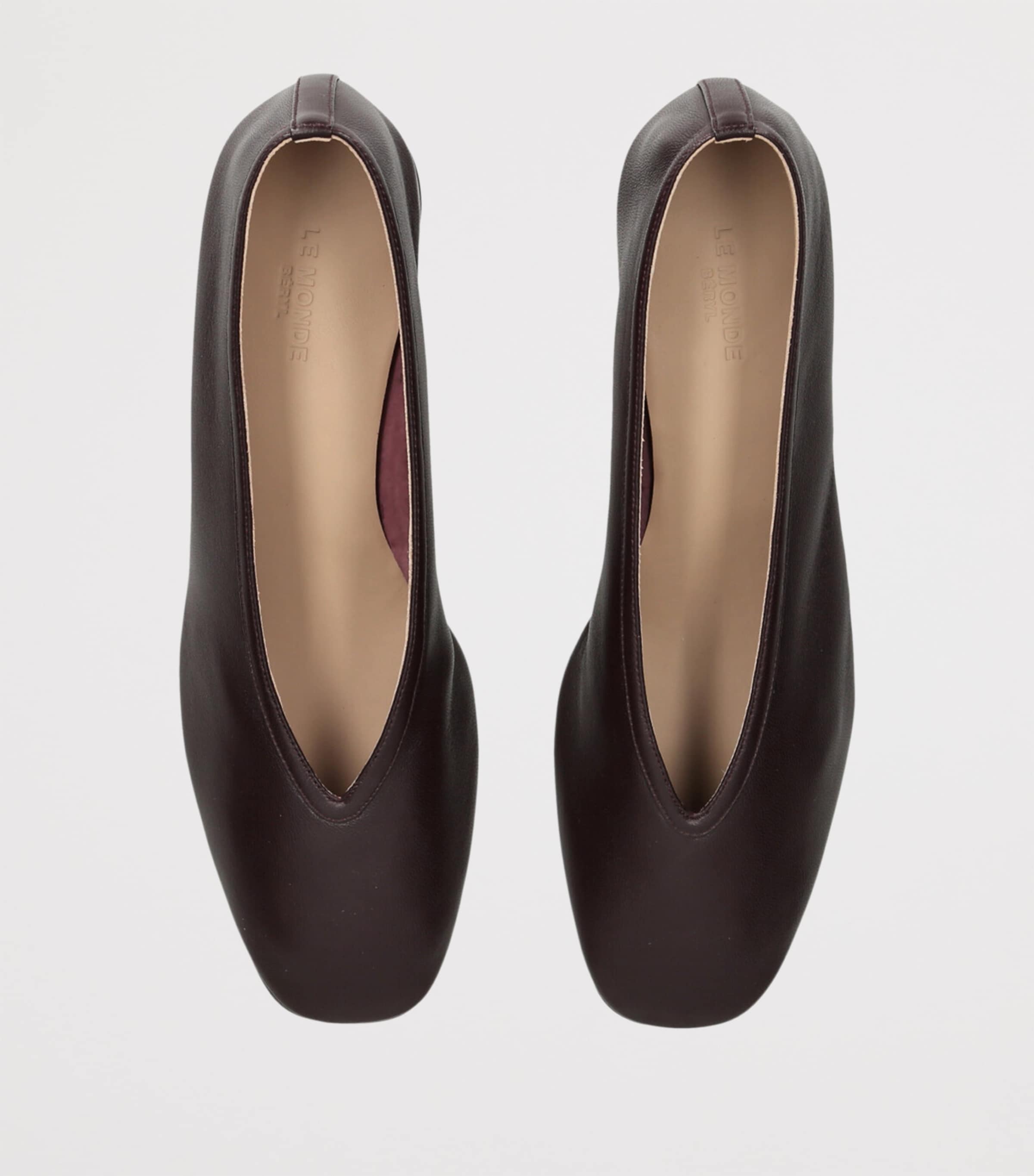 Leather Luna Pumps 40 WINE Image 4