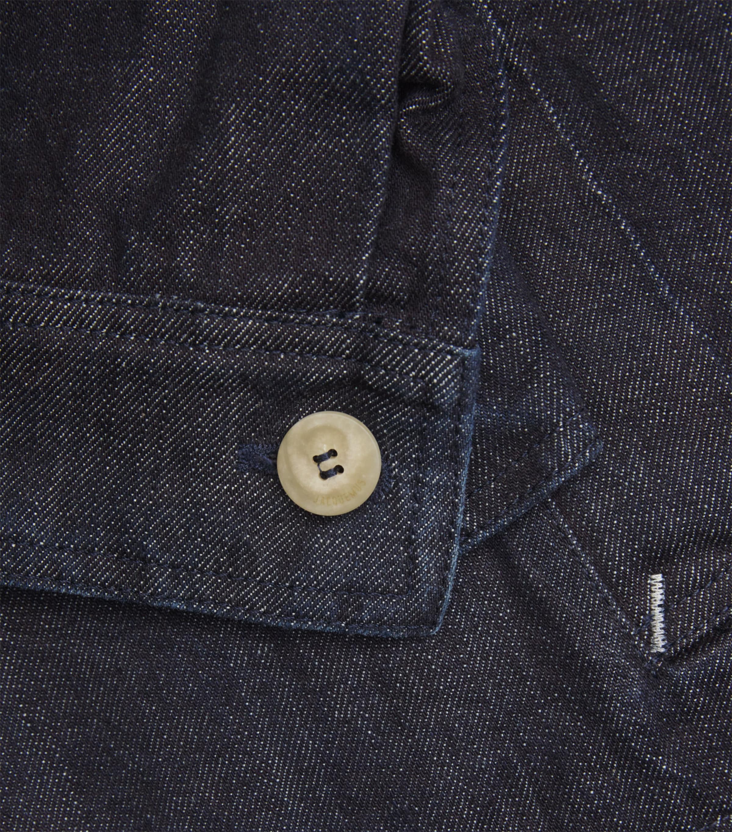 Logo Denim Jacket DARK NAVY Image 5