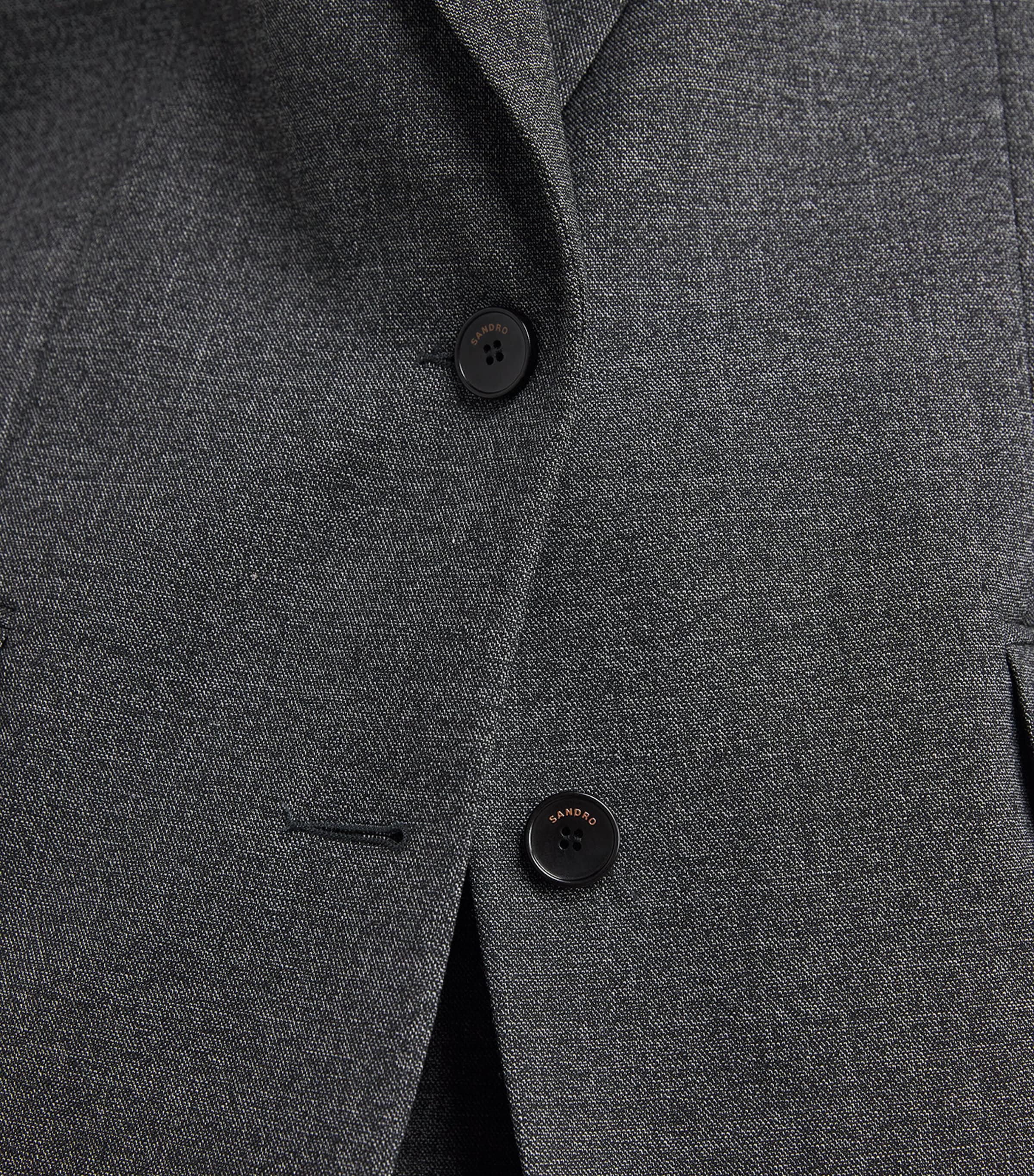 Boxy Single-Breasted Blazer LIGHT GREY Image 6