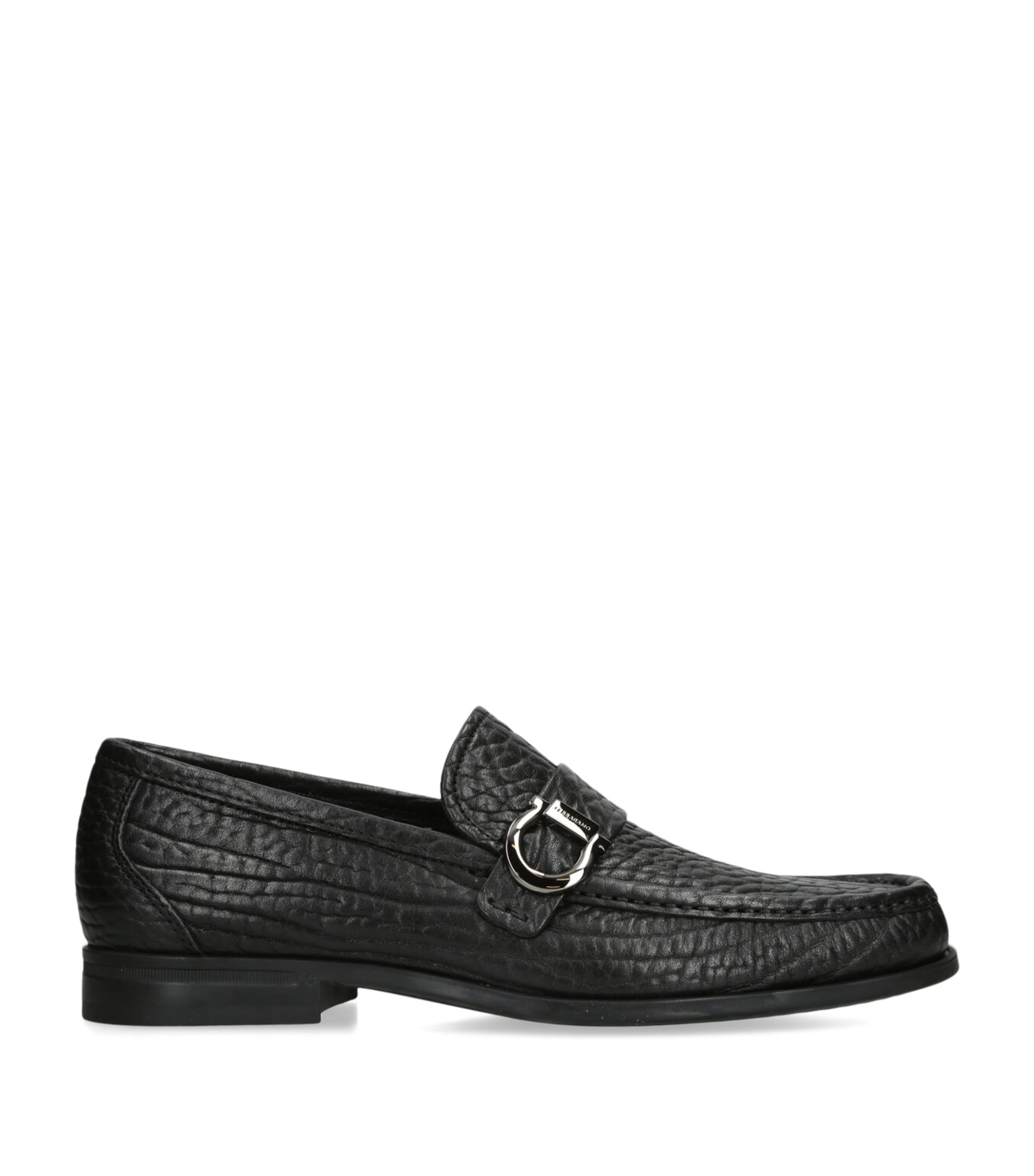 Salvatore Ferragamo Leather Caspian Loafers | Wedding | For the Groom | Shoes | Holiday Shop | Mens | Loafers | Men Shoes | Designers | Ferragamo | Partywear