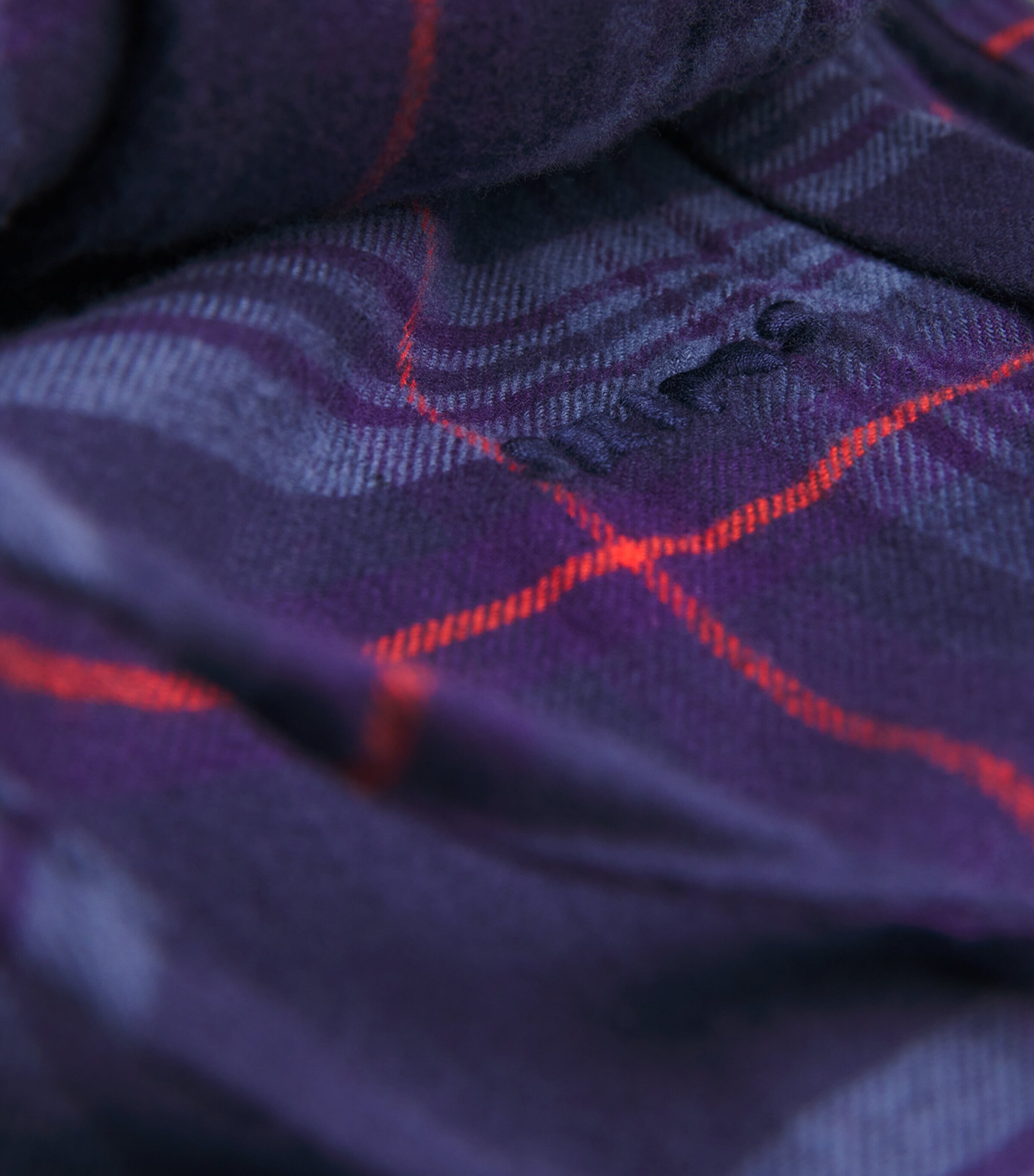 Skims Mens Flannel Tartan Pyjama Trousers Damson Laser Plaid Image 5