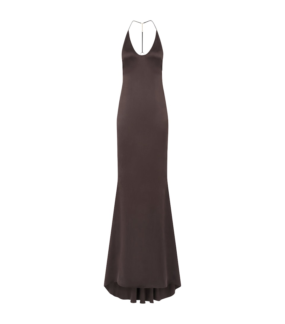 TOM FORD Silk Halterneck Maxi Dress Edb