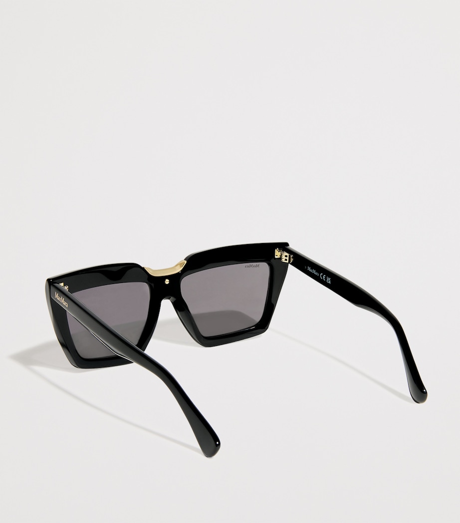 Acetate Cat-Eye SPARK7 Sunglasses BLACK Image 3