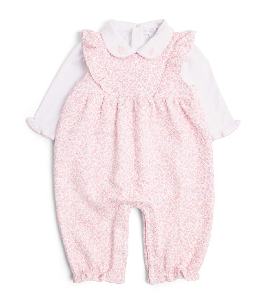 Kissy Kissy Pima Cotton Floral Playsuit Set (3-18 Months) Pink/white Image 1