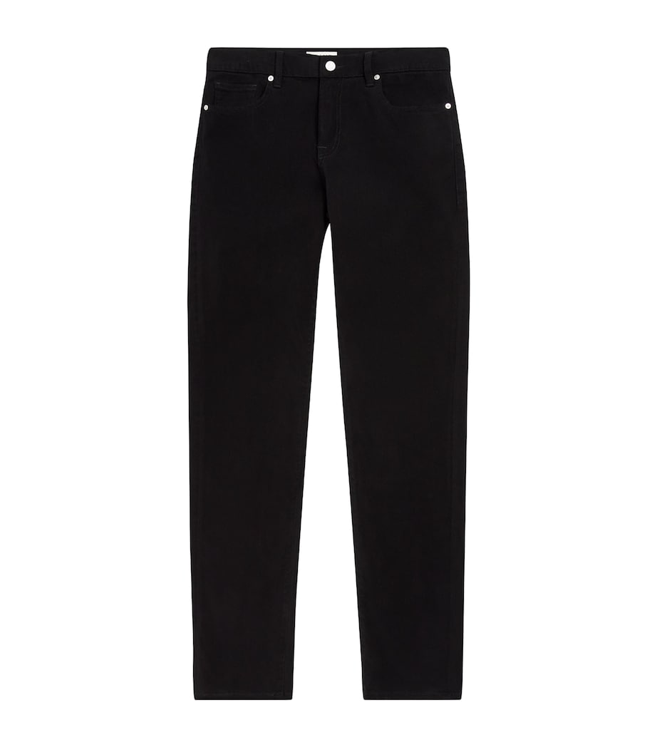 FRAME Mens L'Homme Slim Jeans Noir Image 1