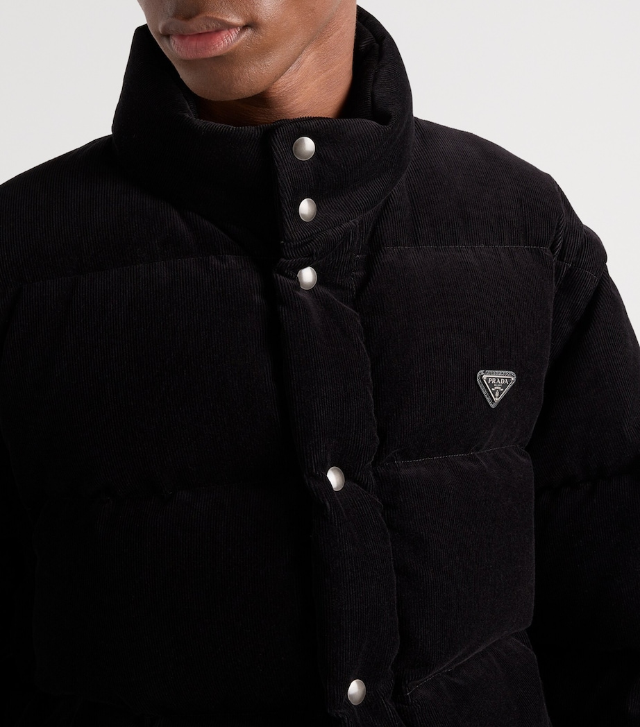 Cotton Corduroy Puffer Jacket F0002 Image 3