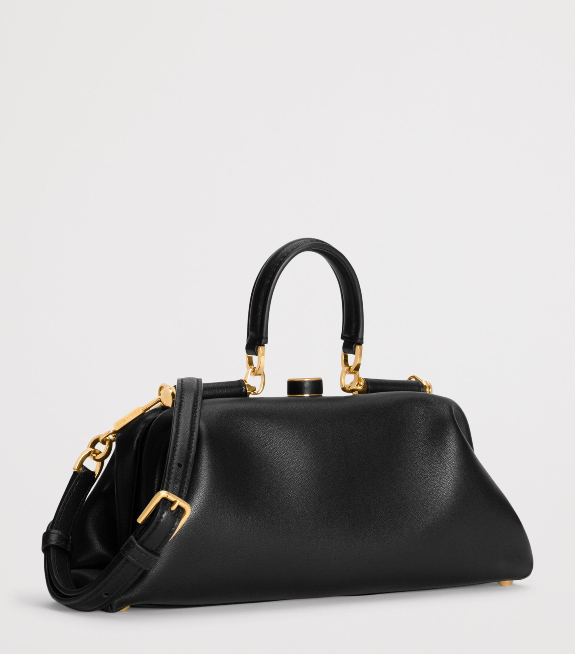 Dolce&Gabbana Leather Shoulder Bag Black Image 4