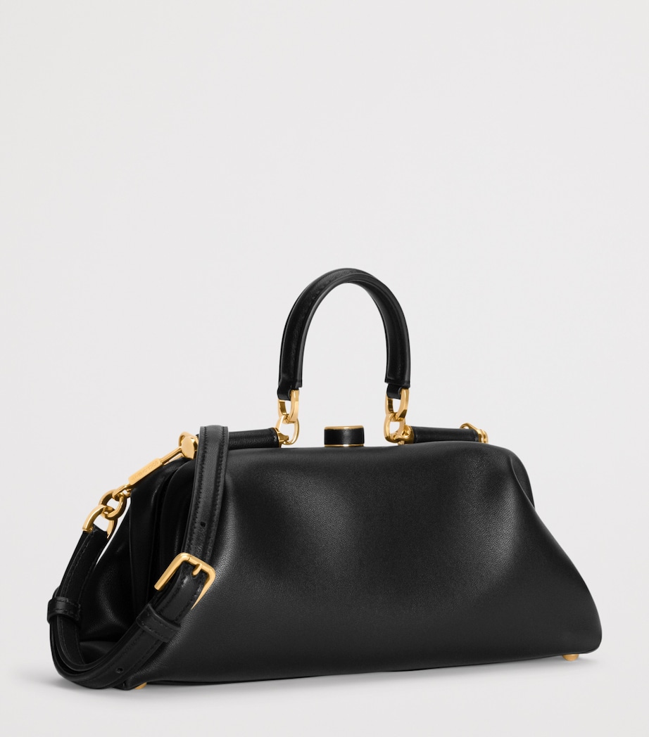 Dolce&Gabbana Leather Shoulder Bag Black Image 4