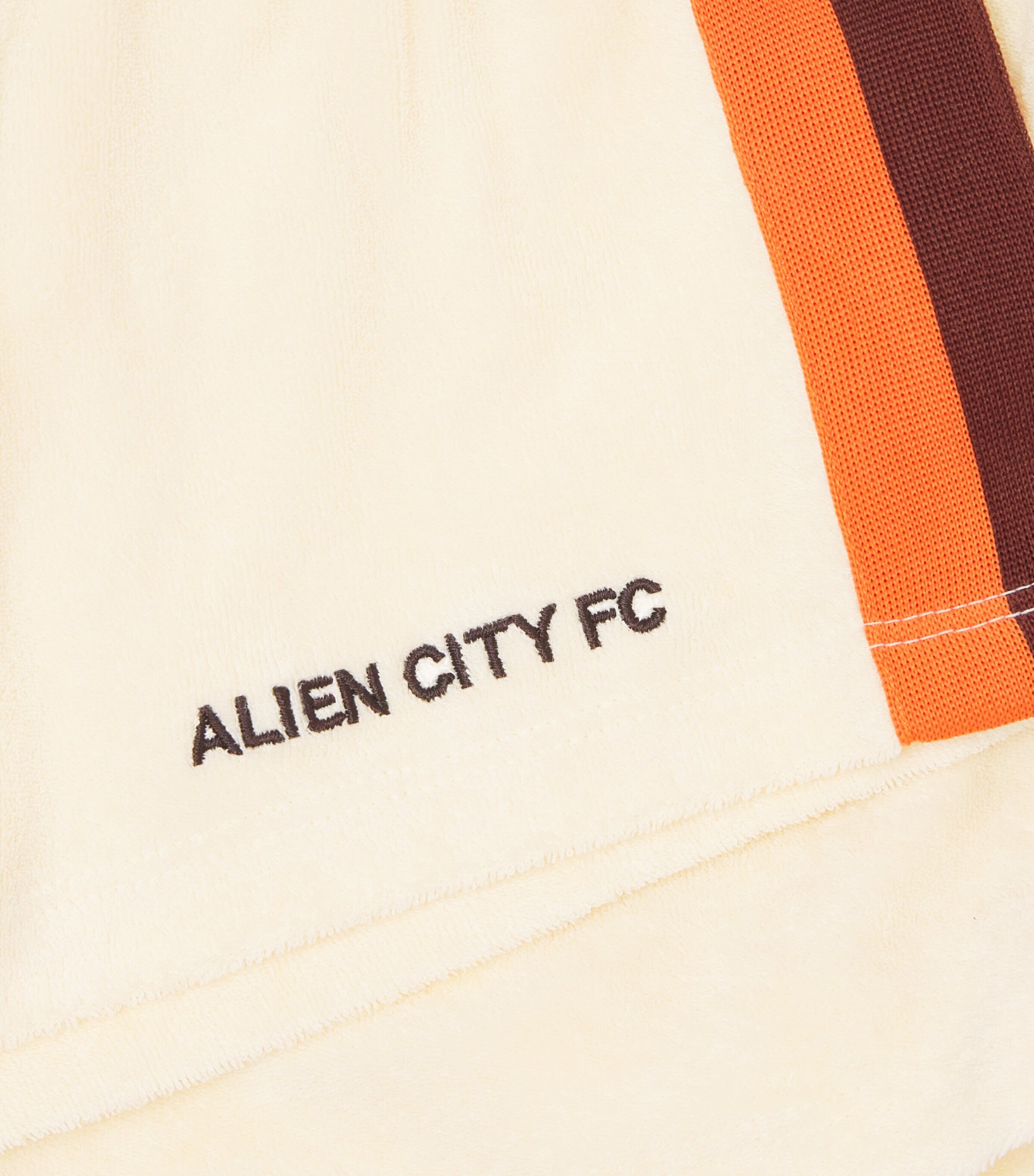 Mini Rodini Organic Cotton Alien City FC Sweatshorts (3-11 Years) Off White Image 3