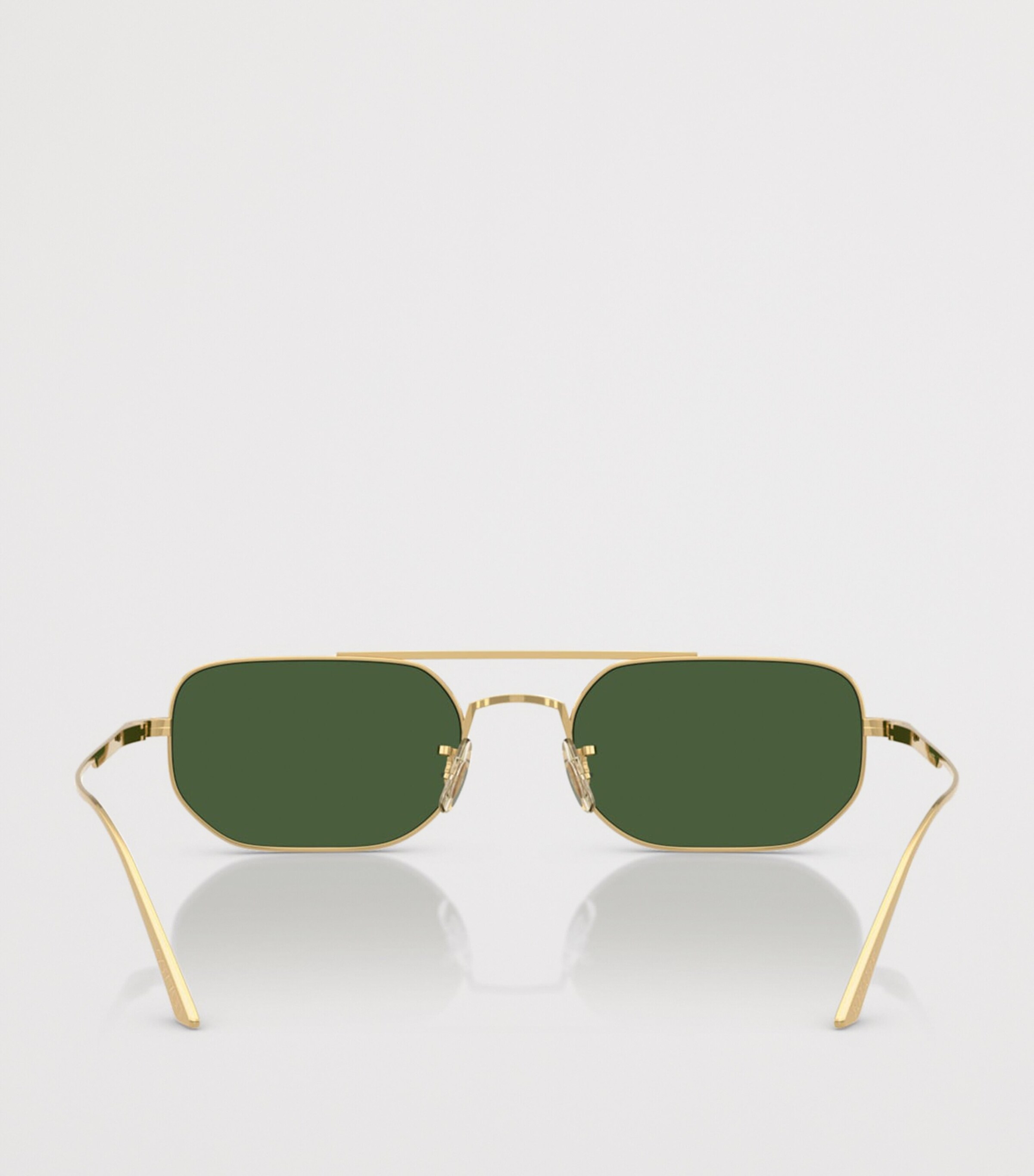 Oliver Peoples Steel 1989C Rectangle Sunglasses Gold Image 4
