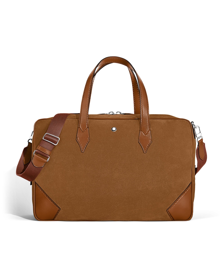 Montblanc Suede Weekender 45 Holdall Caramel Image 1