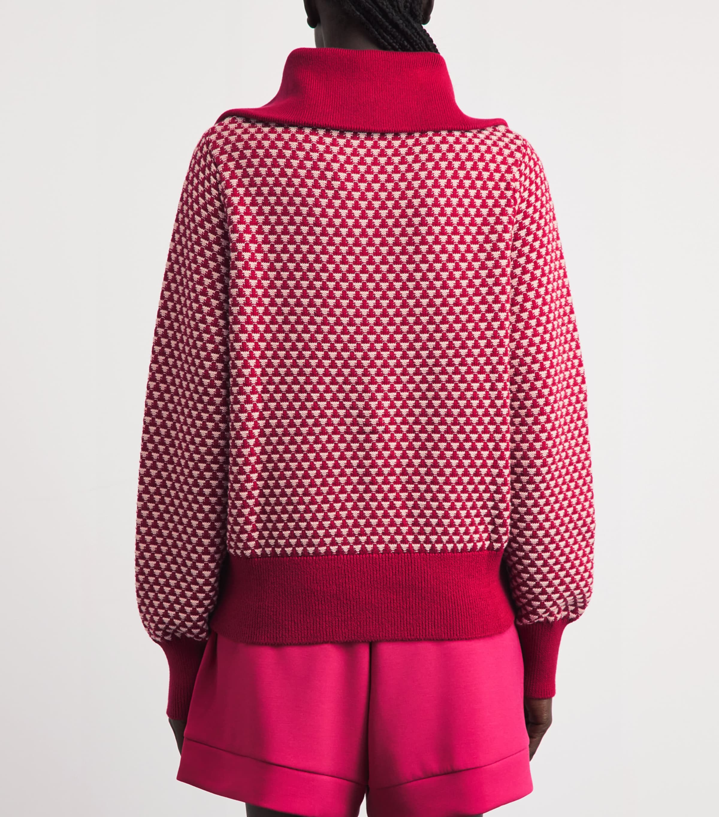 Varley Womens Cotton Lloyd Sweater Rich Raspberry Image 5