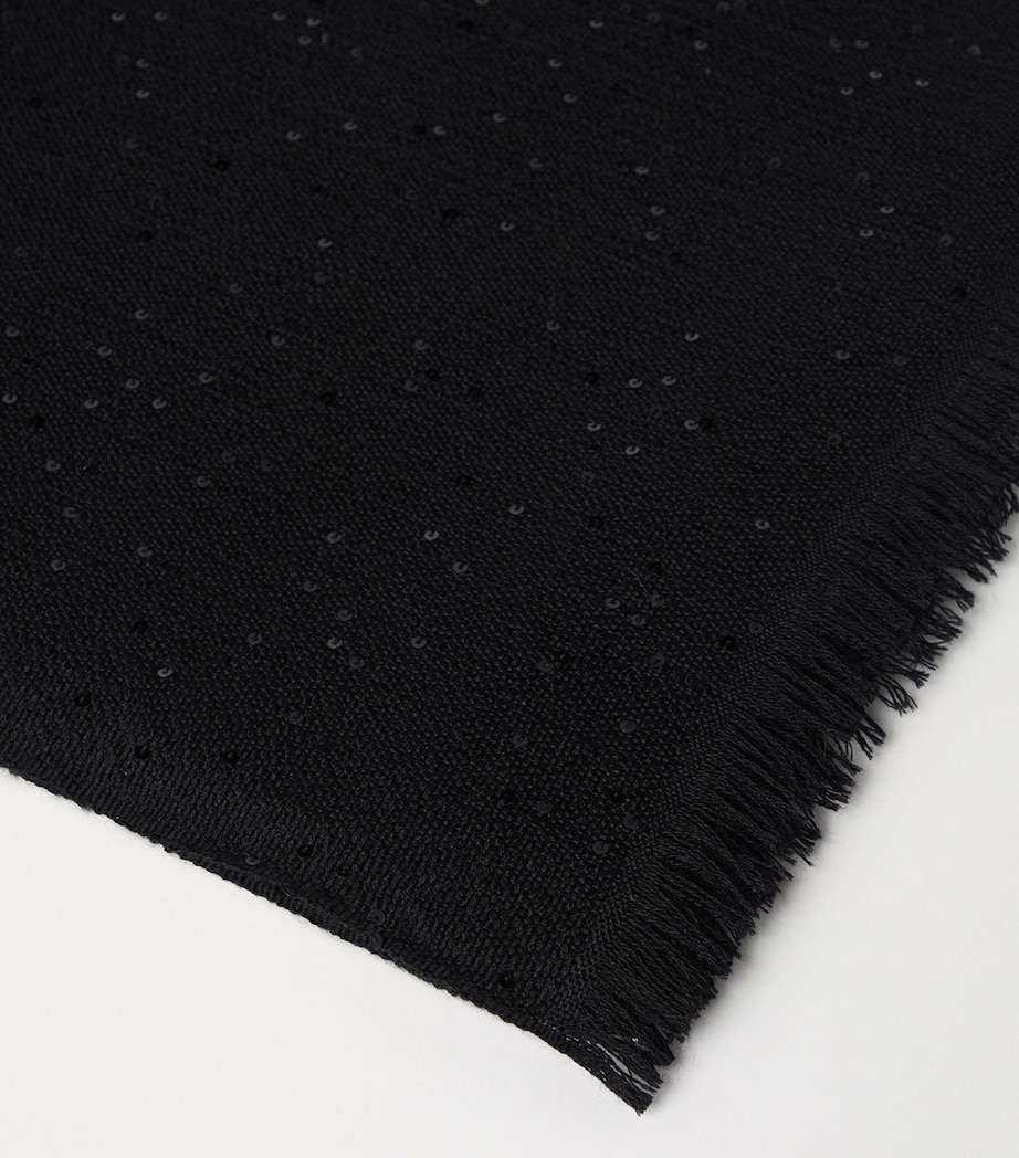 Cashmere-Silk Embellished Scarf C101 Image 4