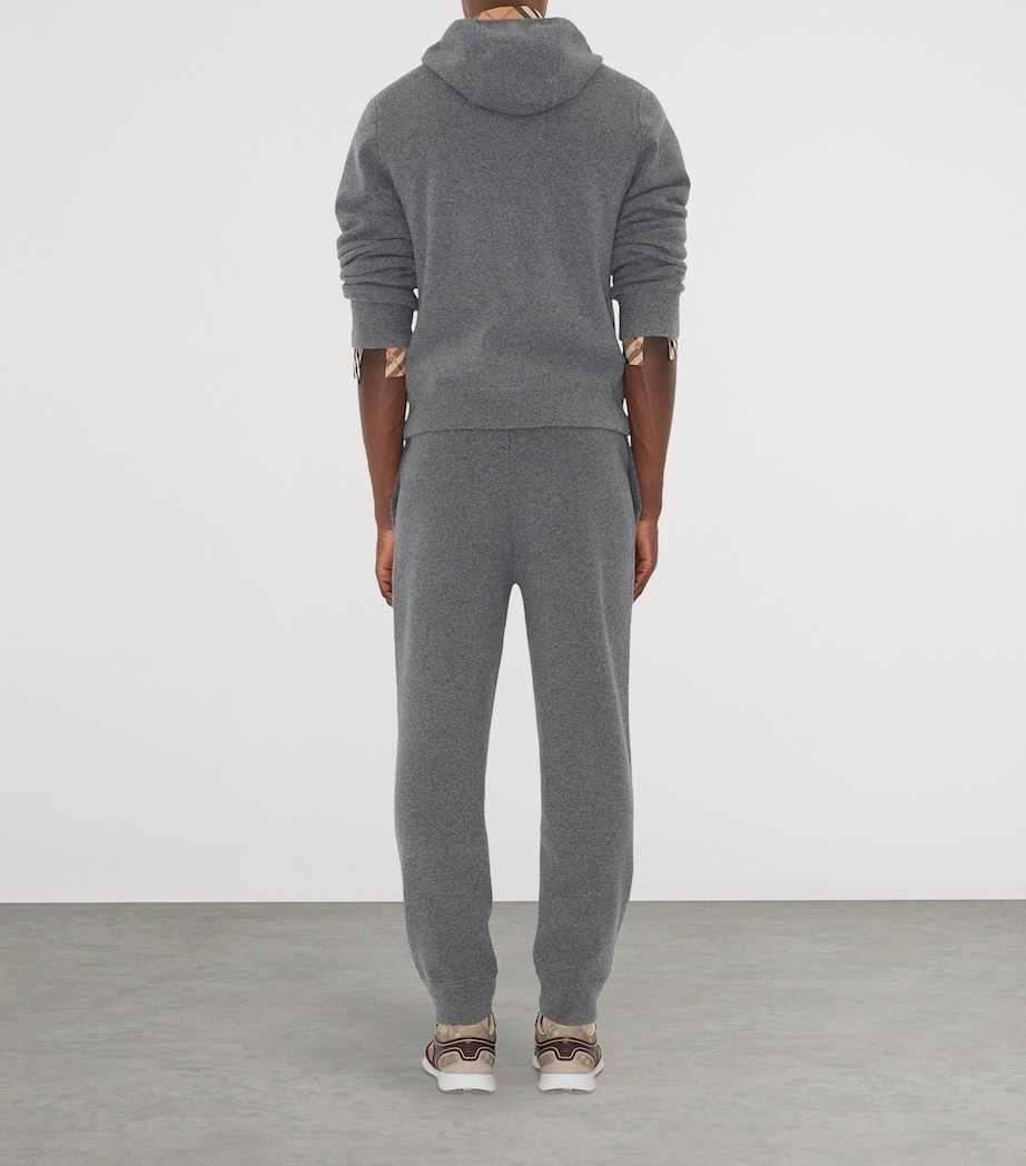 Cashmere-Blend Zip-Up Slim Hoodie GREY Image 4