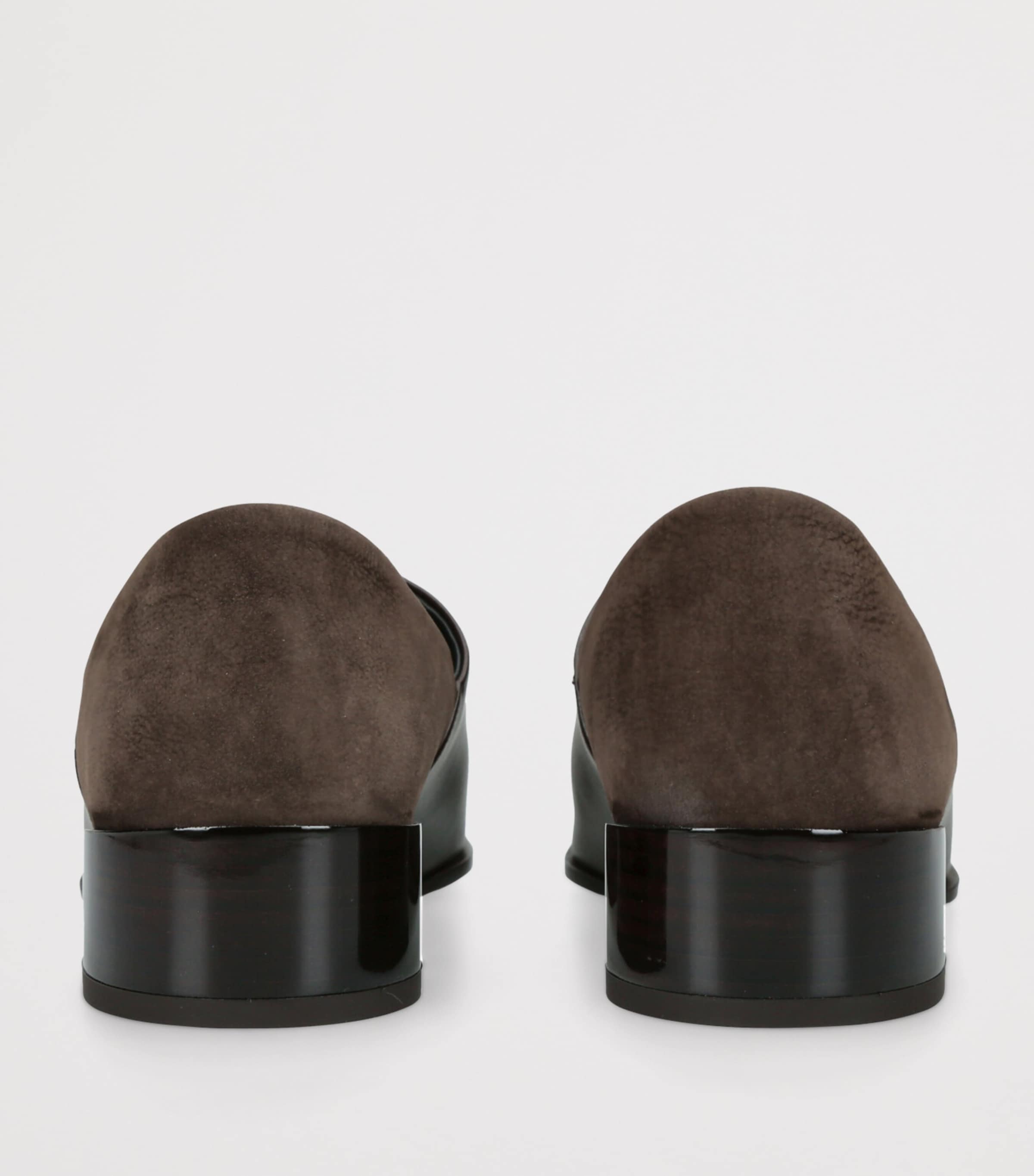 Leather Square-Toe Loafers 20 WINE Image 2