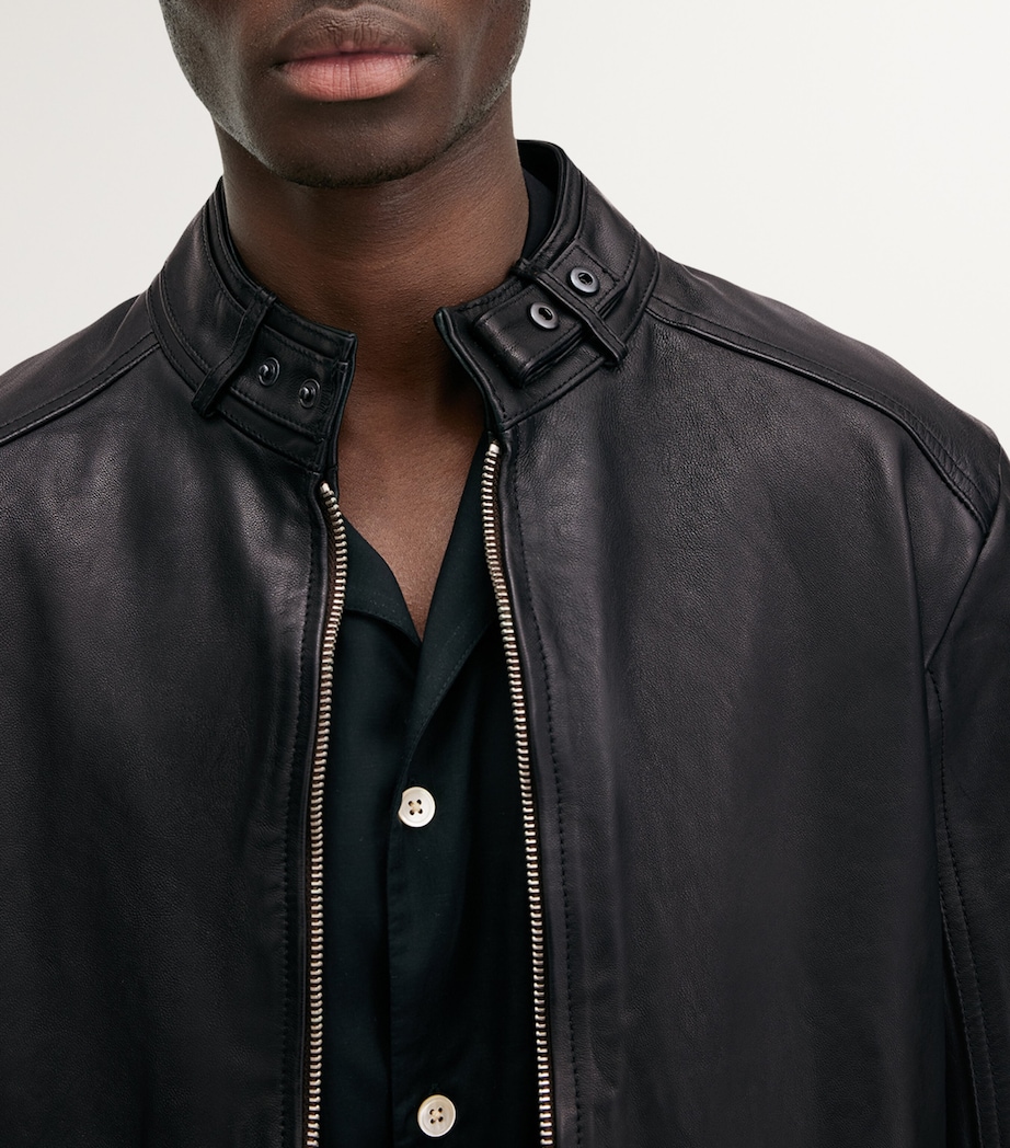 Cora Leather Jacket JET BLACK Image 5