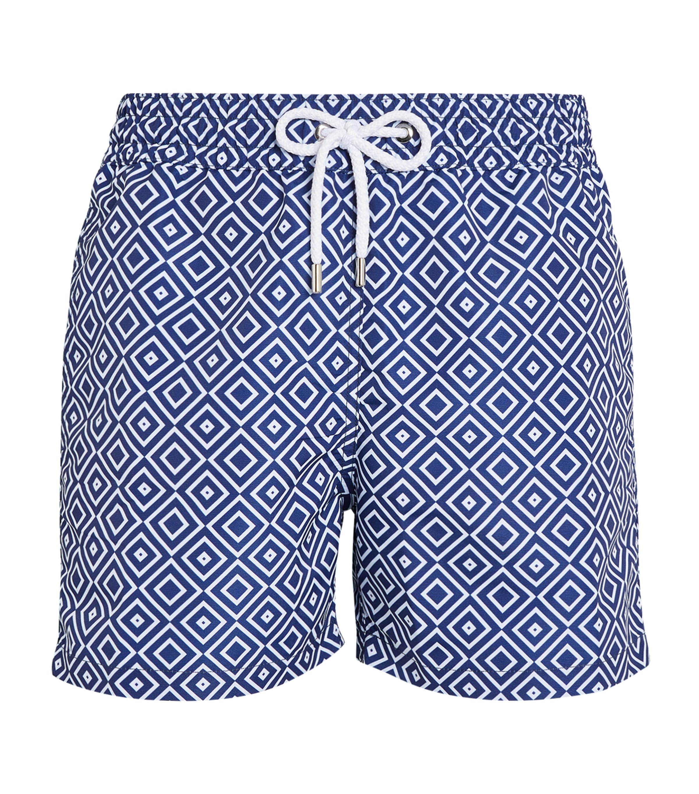 Shop Frescobol Carioca Patterned Angra Swim Shorts In Navy