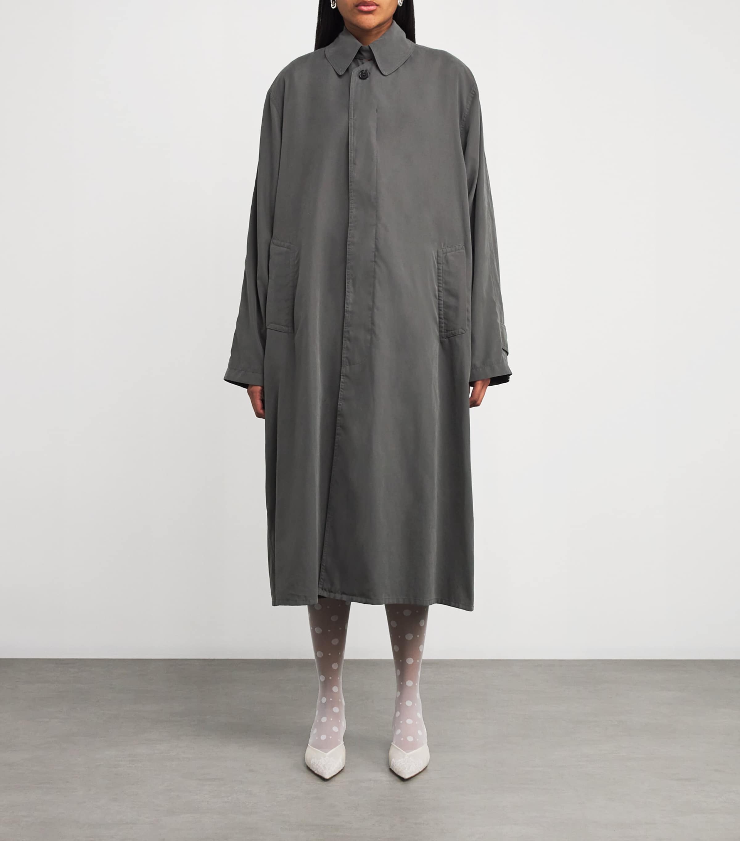 Maison Margiela Grey Trench Coat | Harrods US