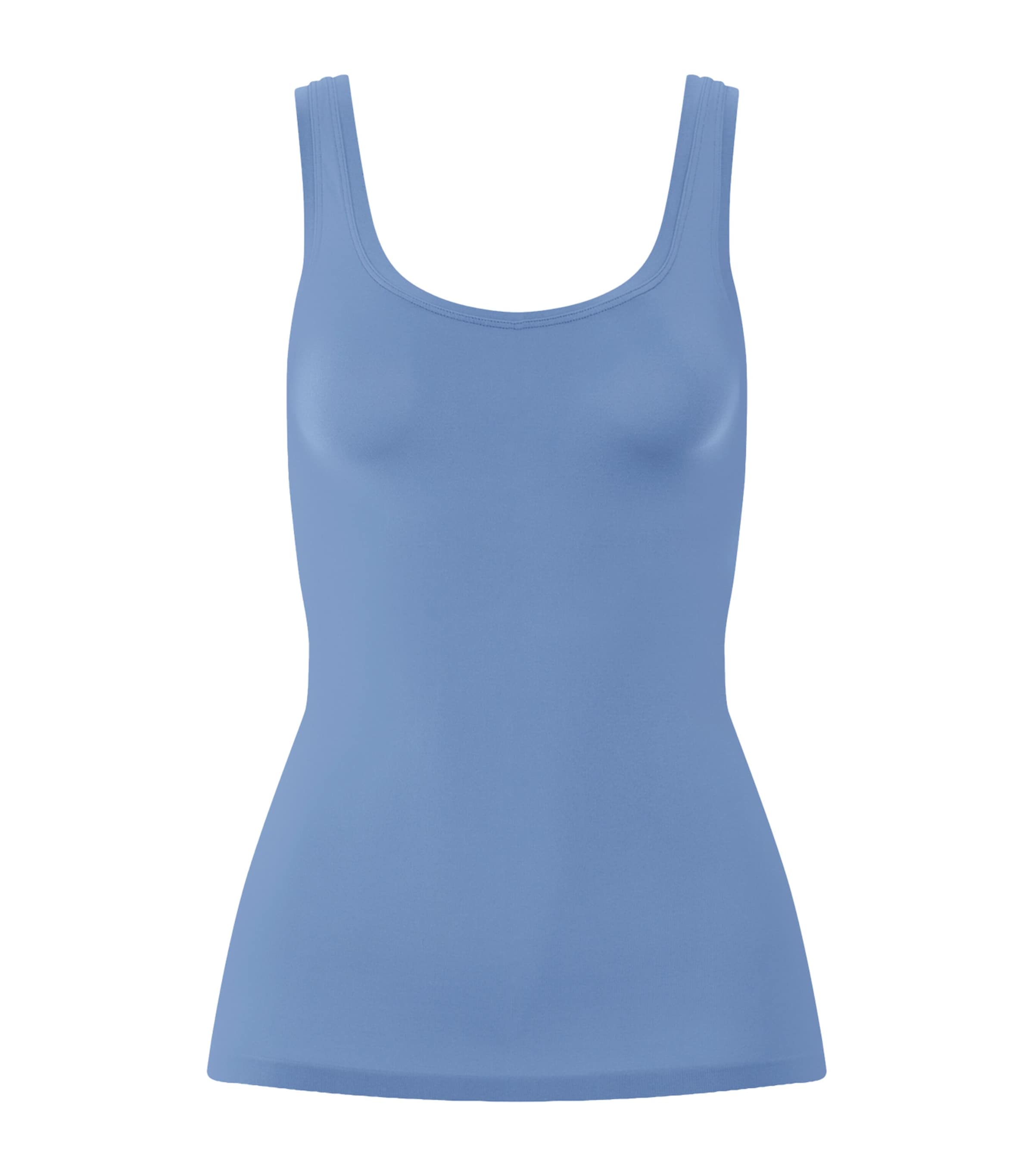 Hanro Womens Touch Feeling Tank Top Bluebird Image 1
