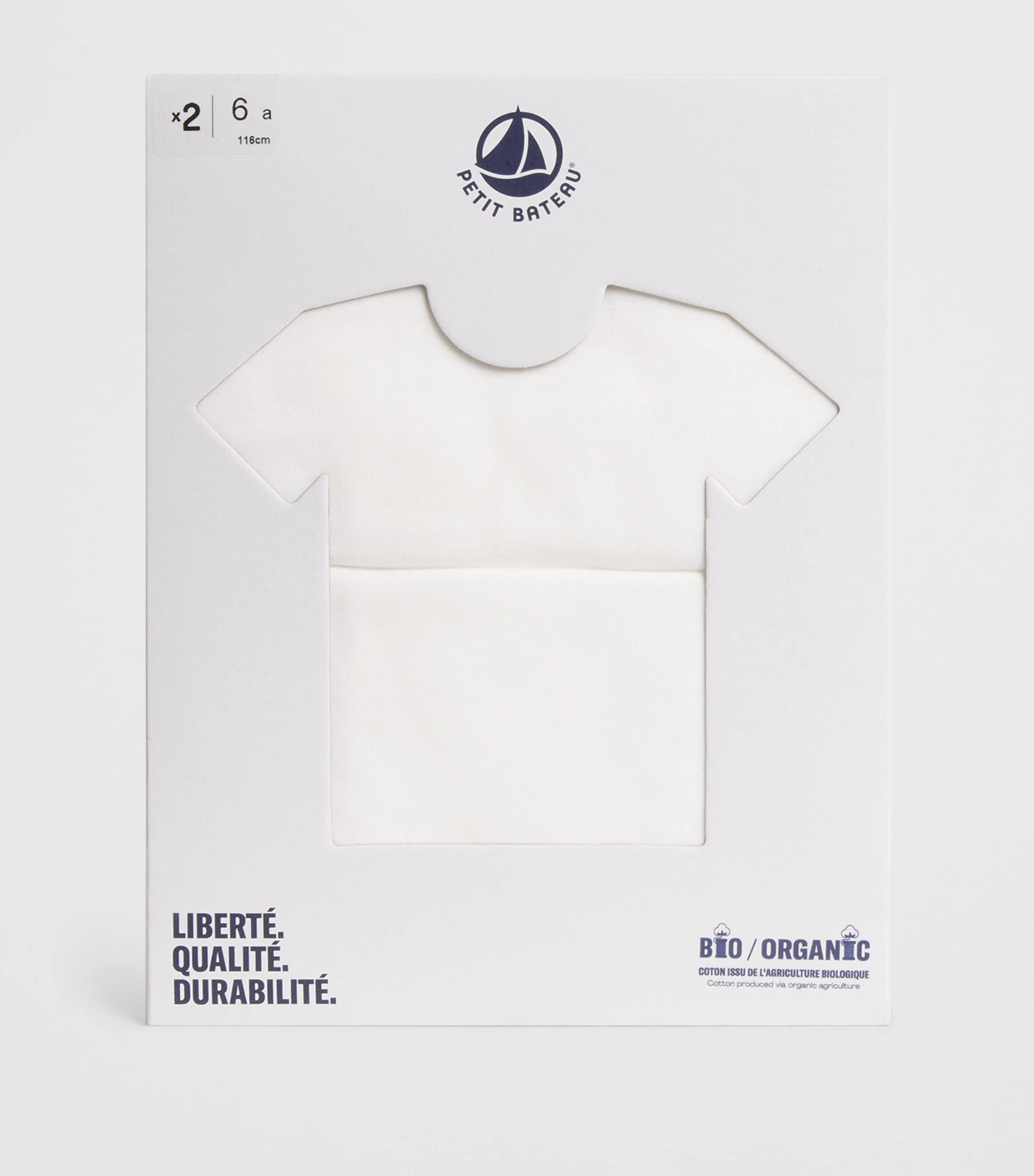 Petit Bateau Set of 2 Organic Cotton Vest Tops (2-14 Years) Image 3