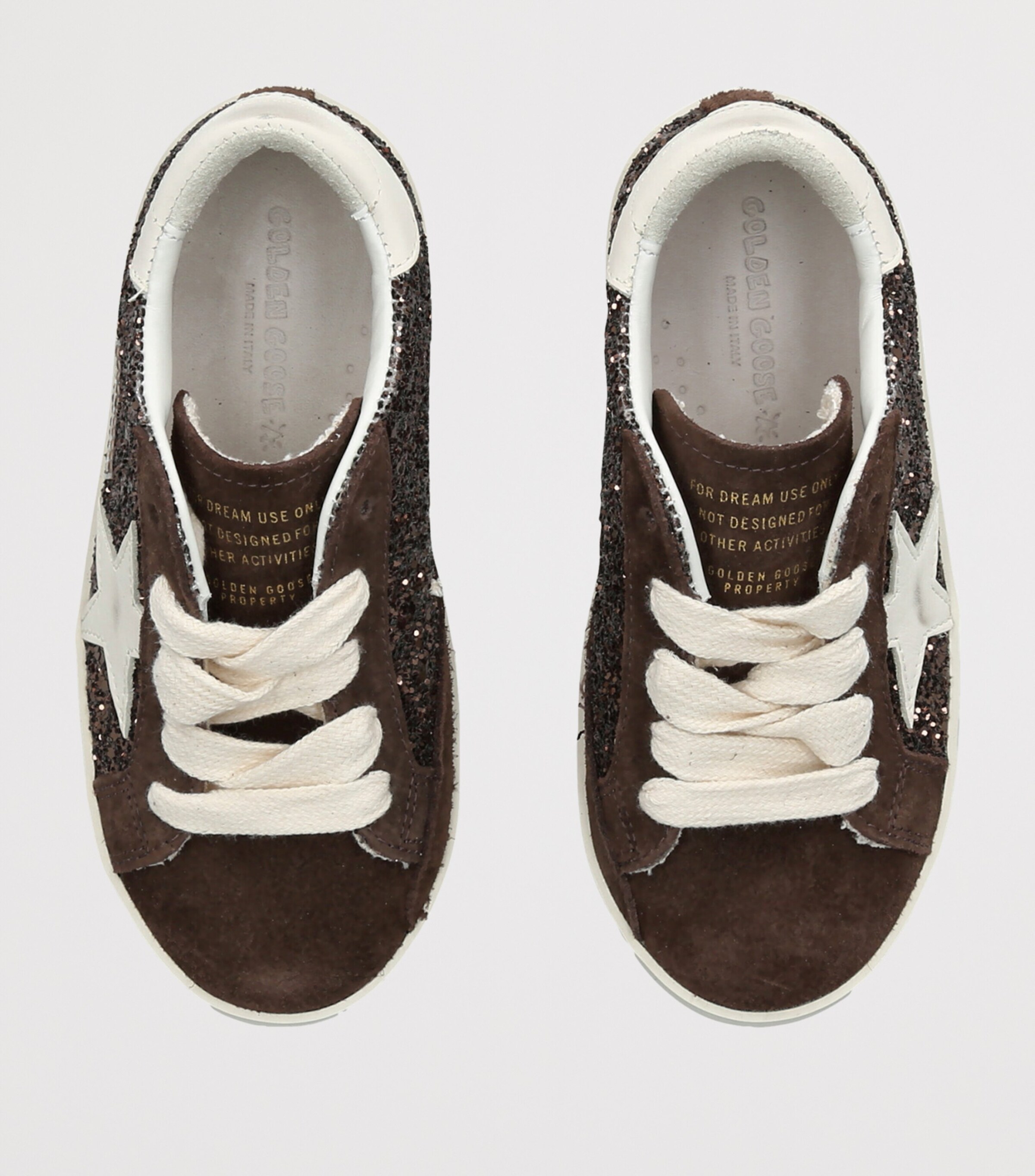 Golden Goose Glitter Super-Star Sneakers Dark Brown Image 3