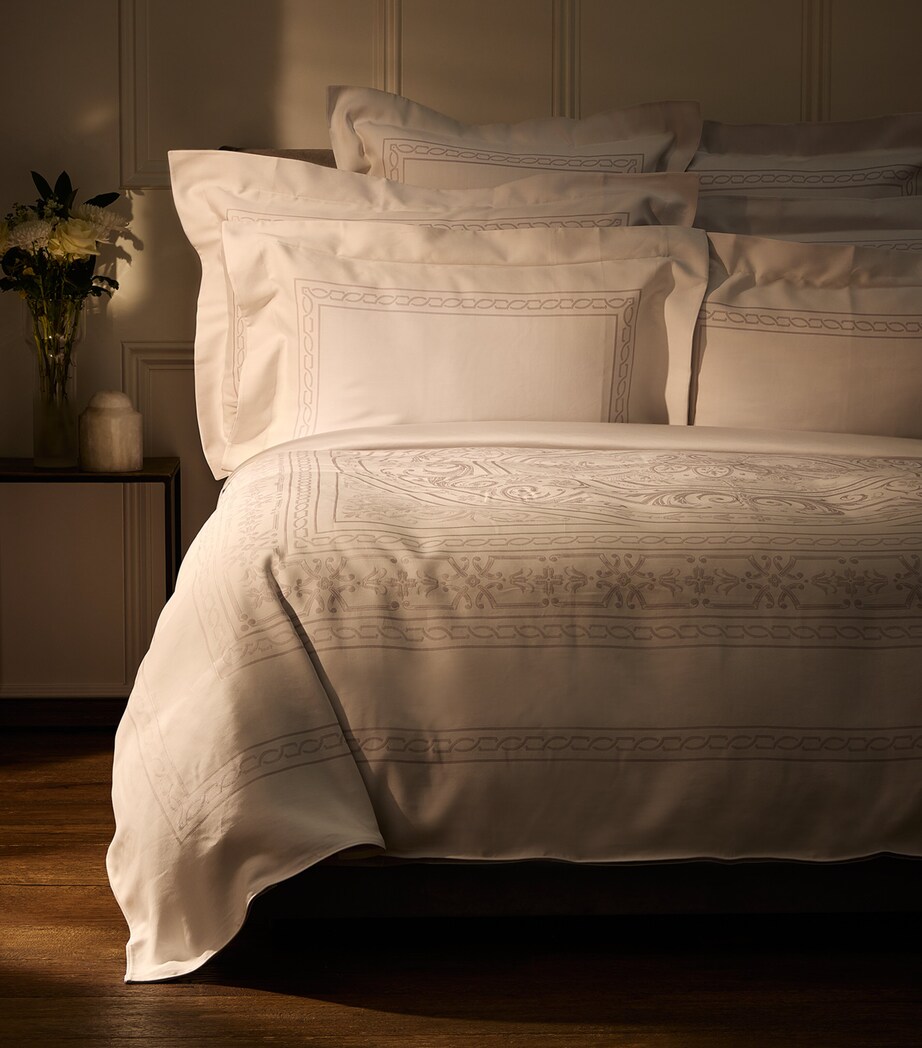 Celso De Lemos Versailles King Pillowcase (50cm x 90cm) Perle Image 6