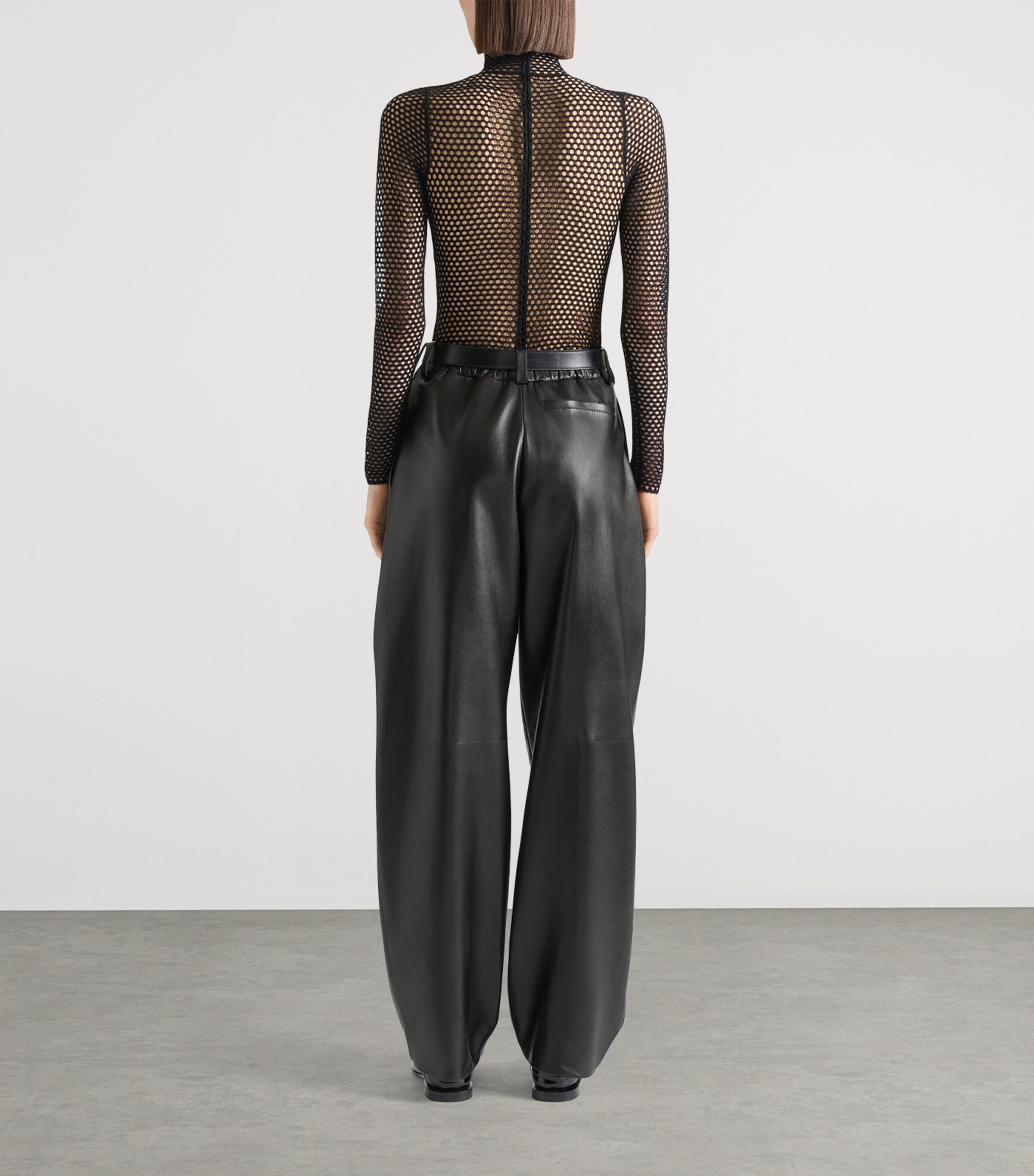 Mesh Logo Bodysuit BLACK Image 3