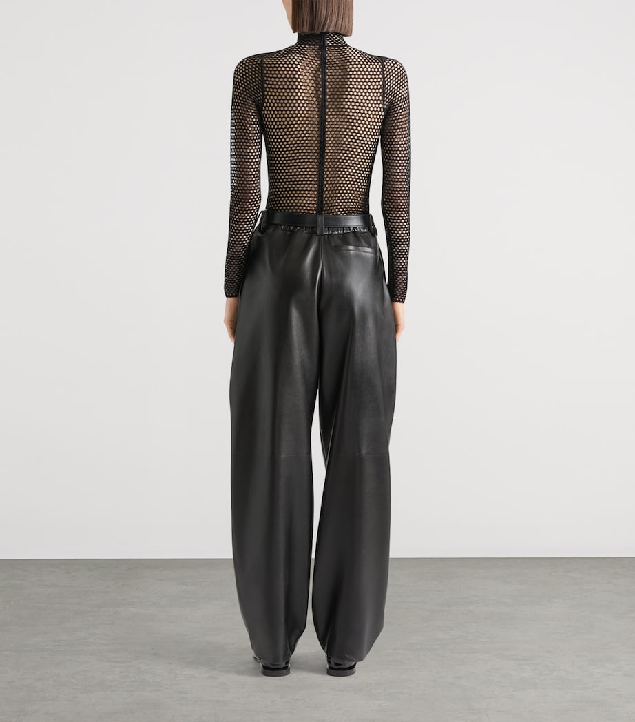 Mesh Logo Bodysuit BLACK Image 3