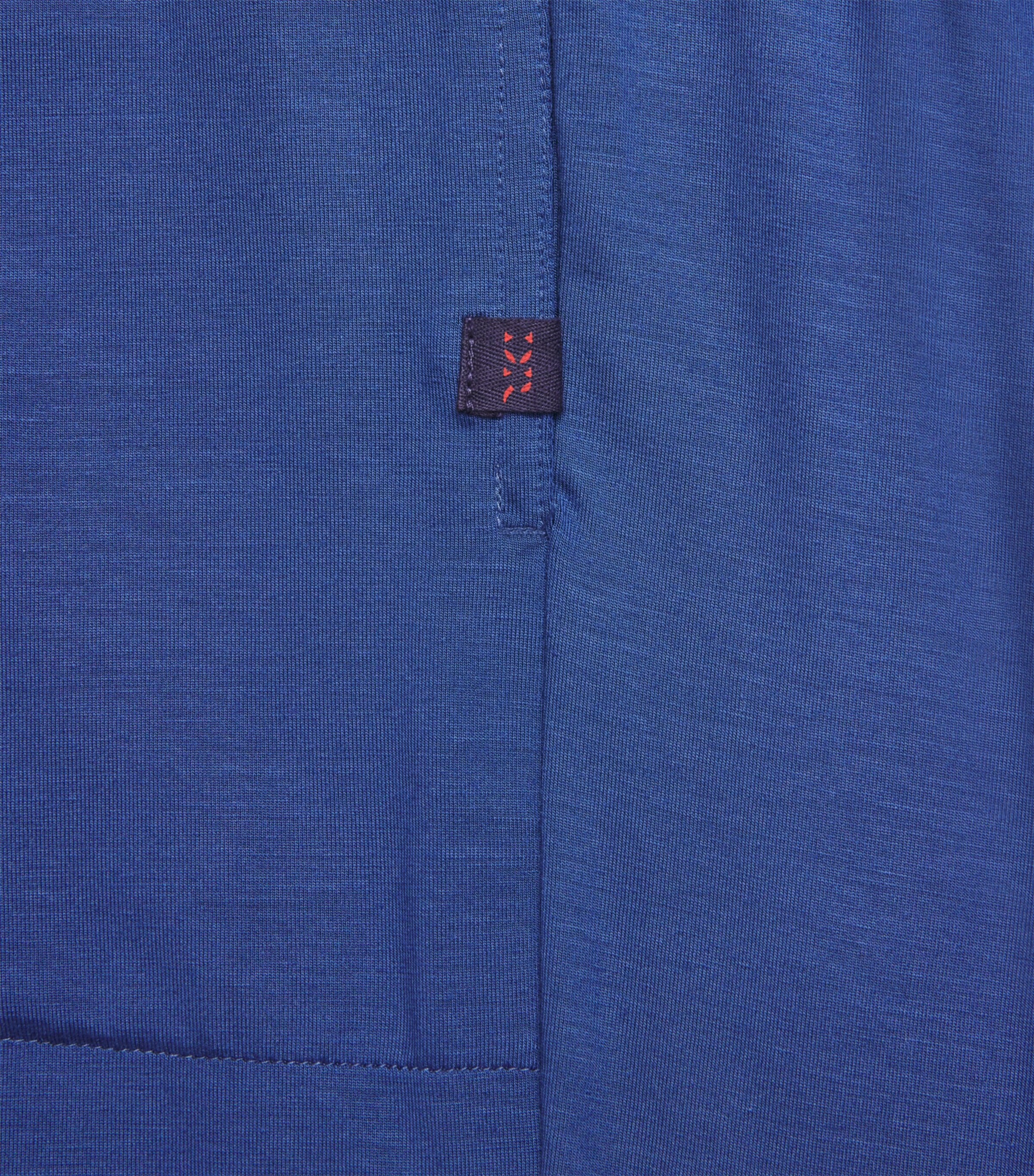 Derek Rose Mens Basel Lounge Trousers Blue Image 5