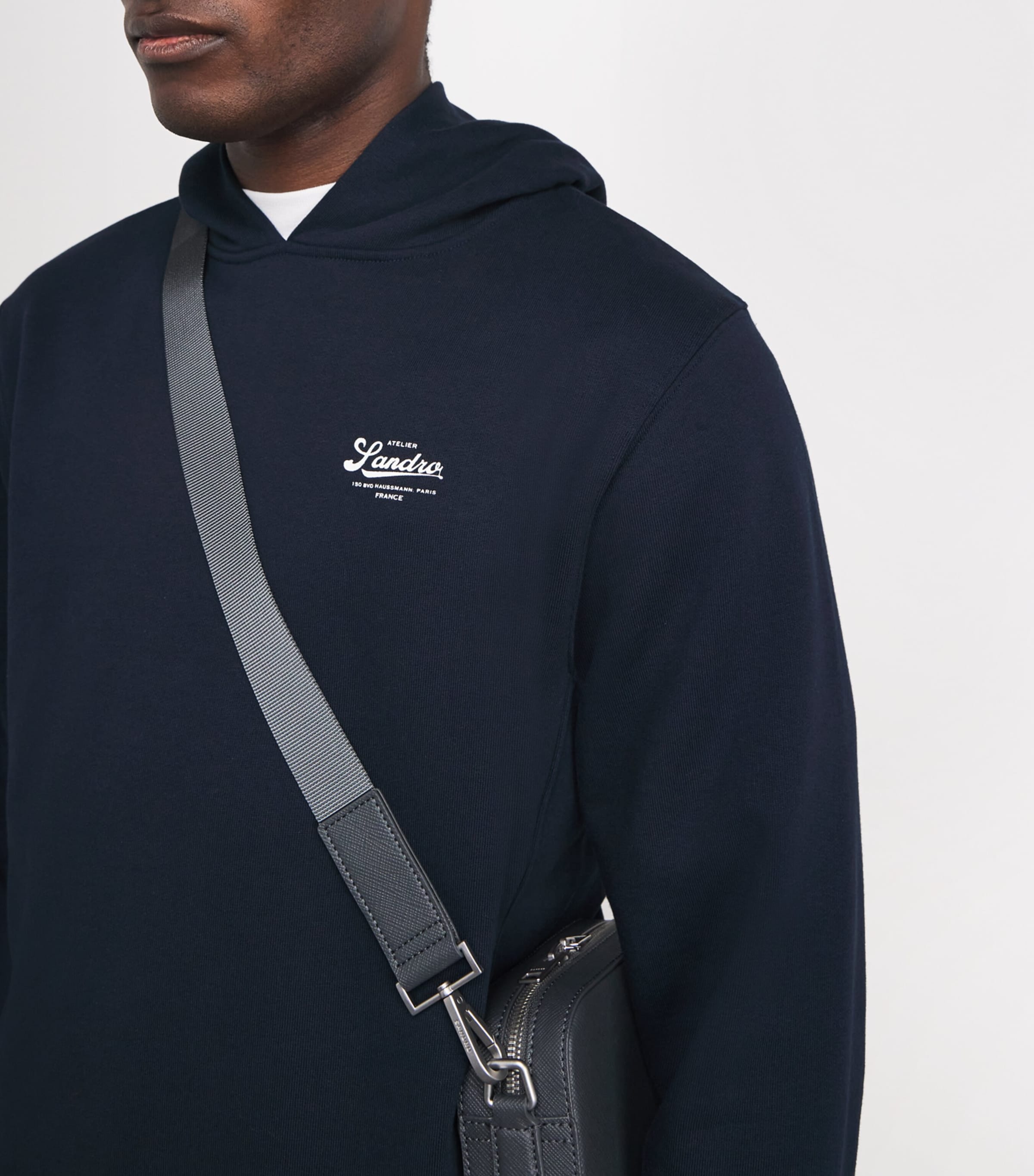 Cotton Logo Atelier Hoodie MIDNIGHT BLUE Image 6