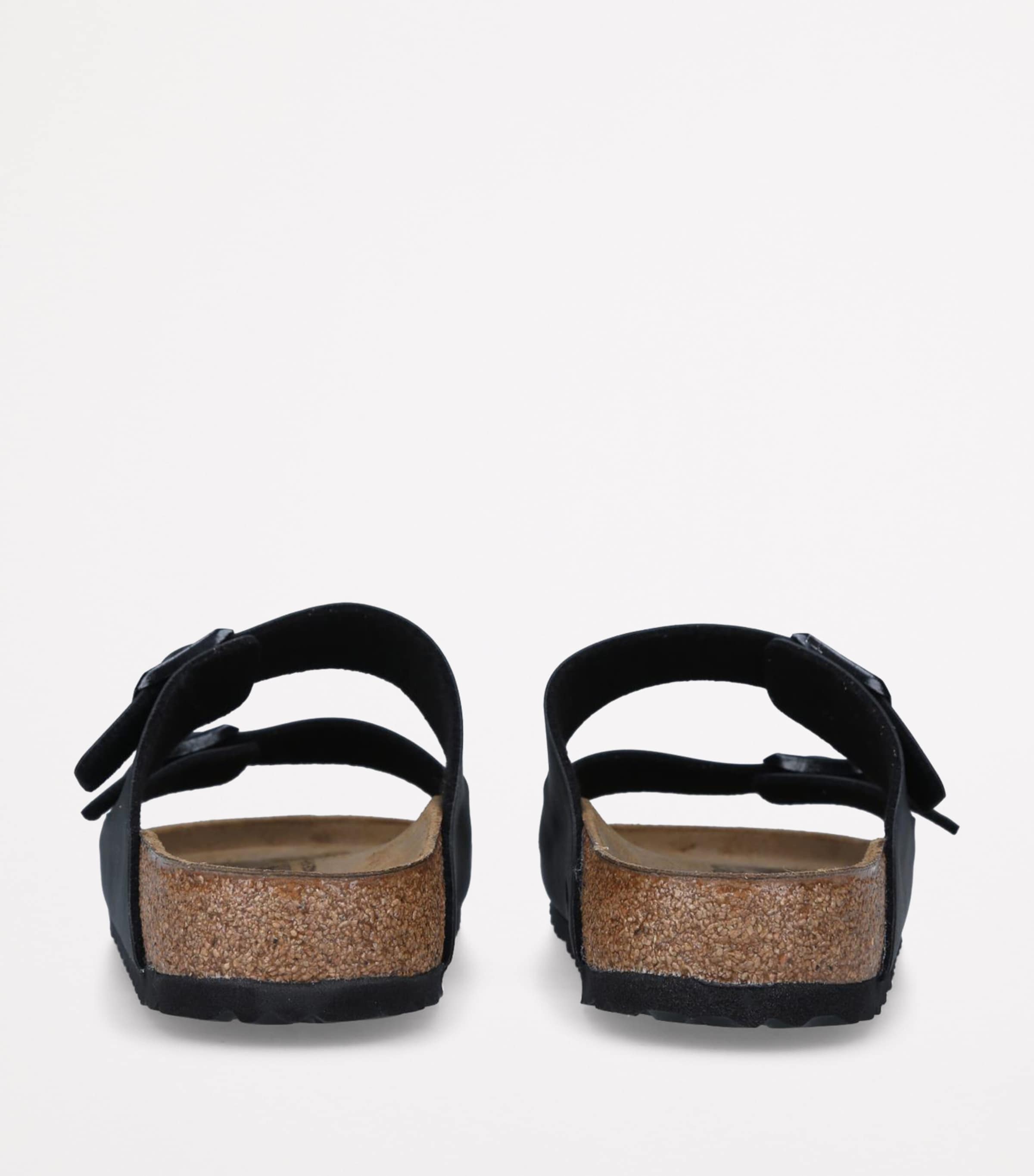 Birkenstock Leather Arizona Sandals Black Image 2