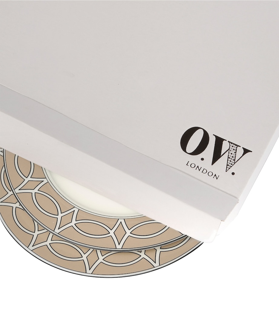 Set of 2 Loop Dinner Plates (26cm) TRUFFLE Image 8