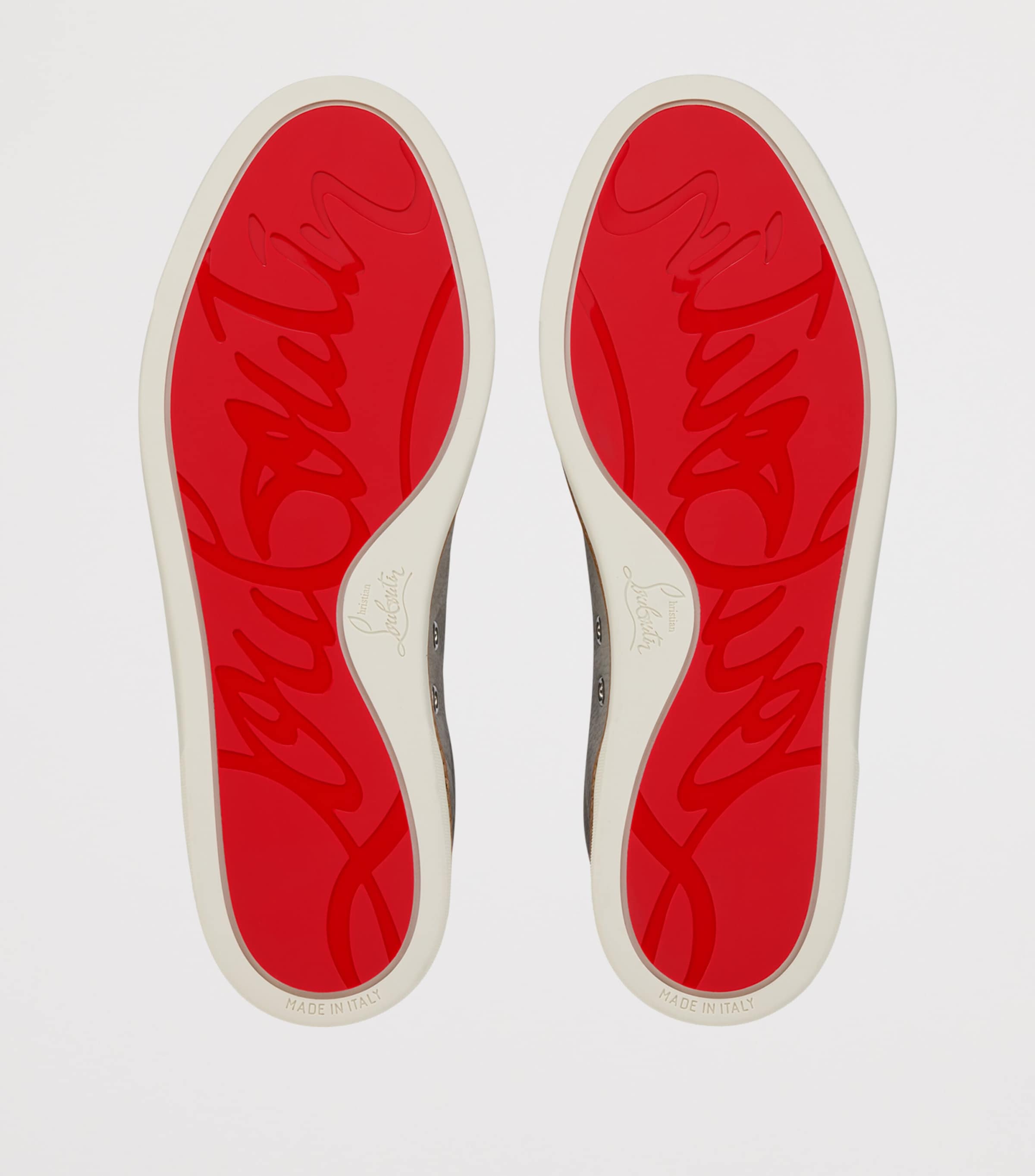Christian Louboutin Marcontonio Leather Slip-On Sneakers Image 6