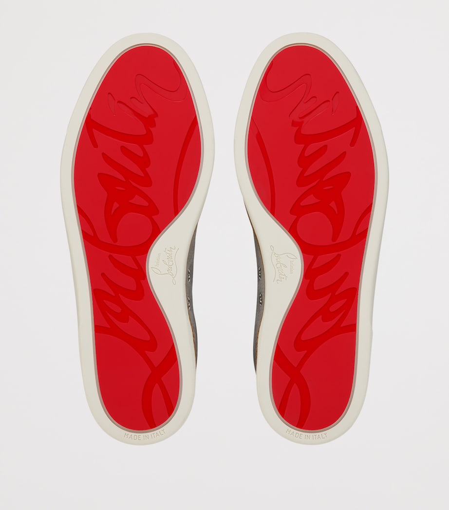 Christian Louboutin Marcontonio Leather Slip-On Sneakers Image 6