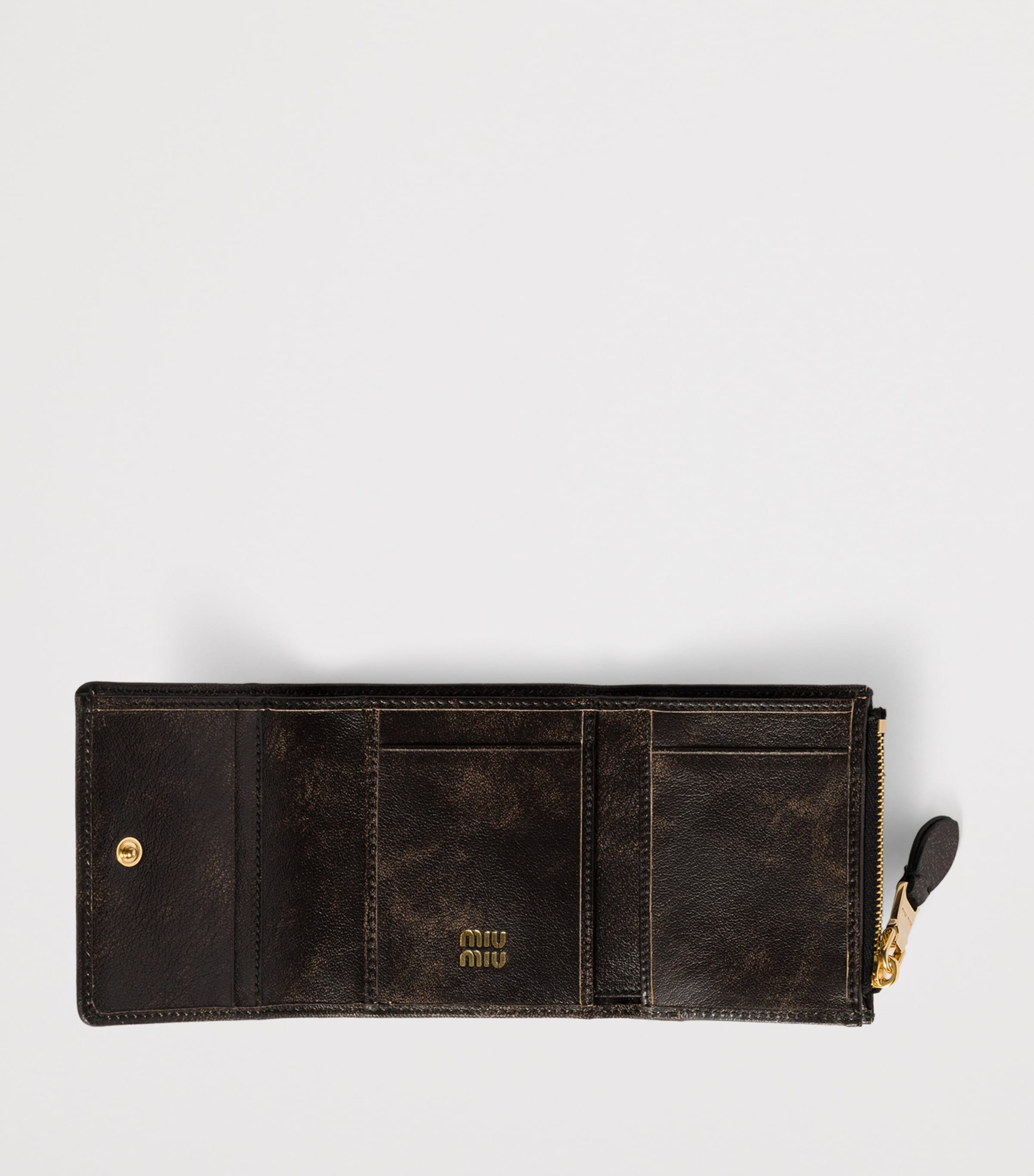 Small Leather Trifold Wallet F0201 Image 2