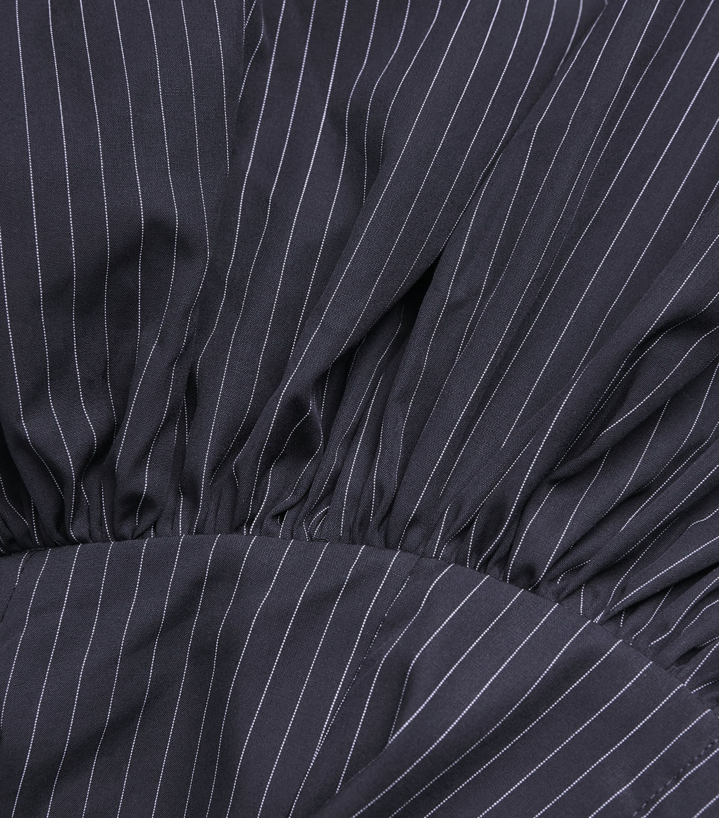 Palmer//Harding Womens Cotton Stripe Resilient Maxi Shirt Dress Nav Nvy Cttn Pn Strp Image 6
