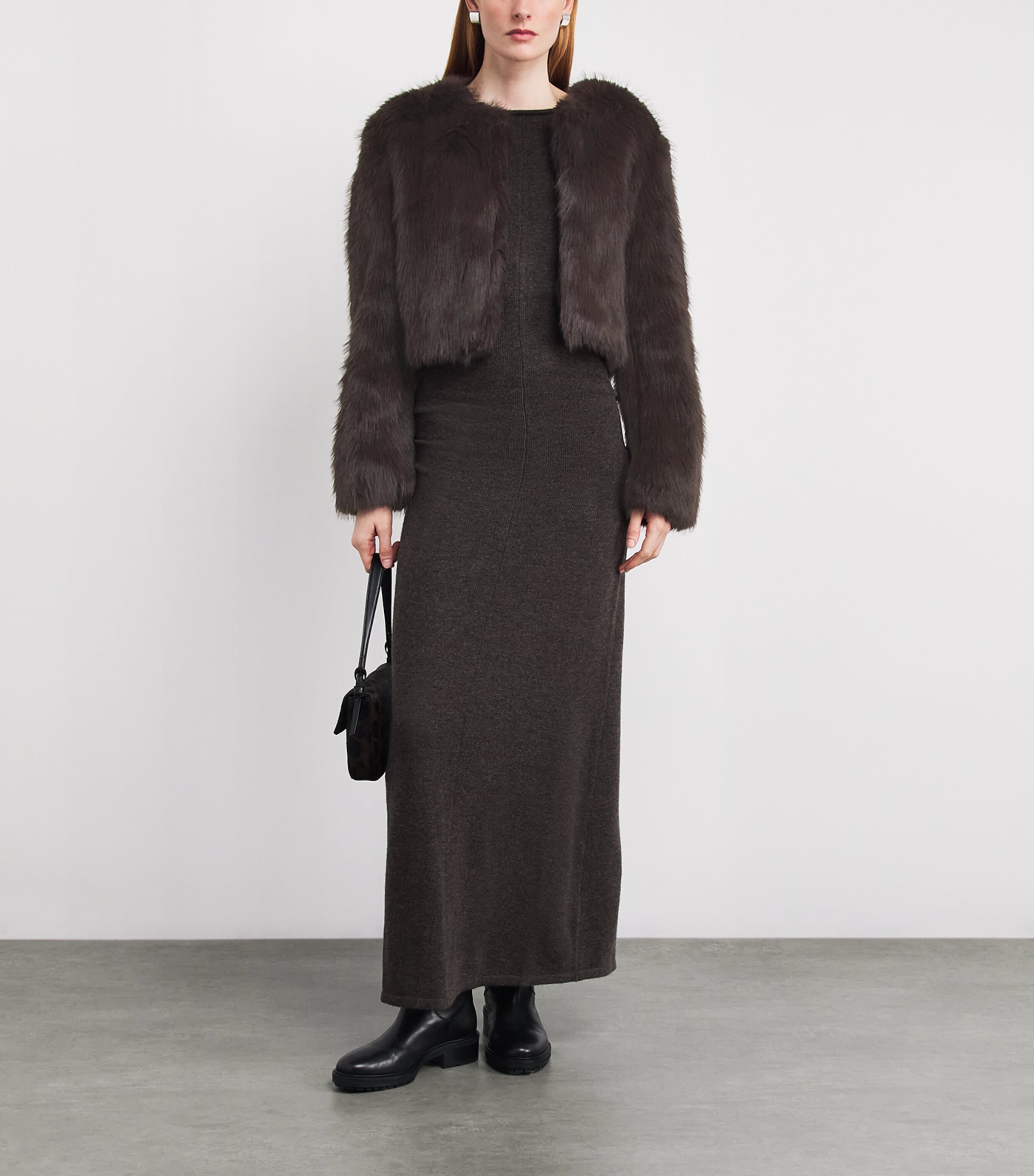 Faux Fur Casimira Jacket EARTH Image 2